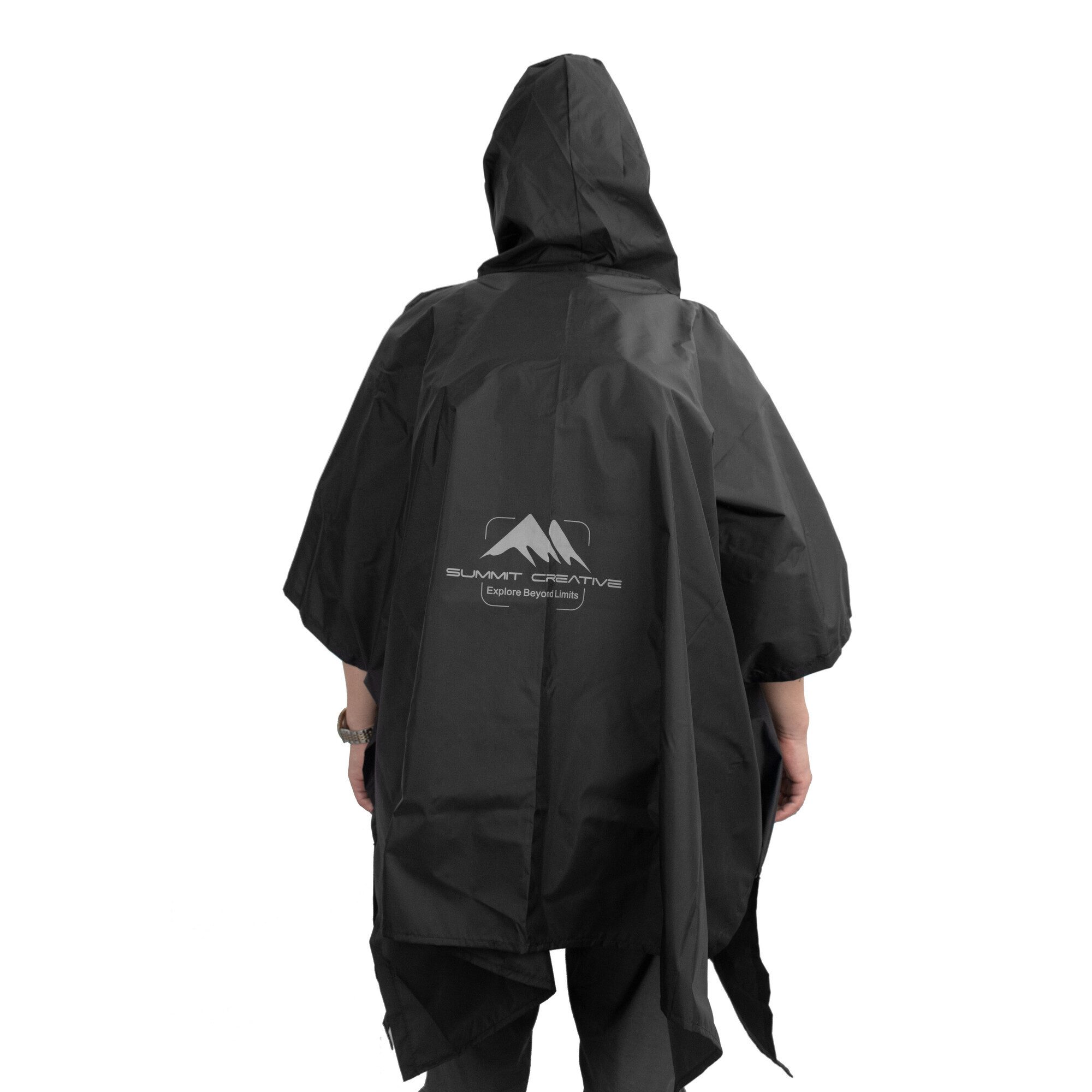 Summit Trekkingrucksack Summit-Creative Regenponcho schwarz