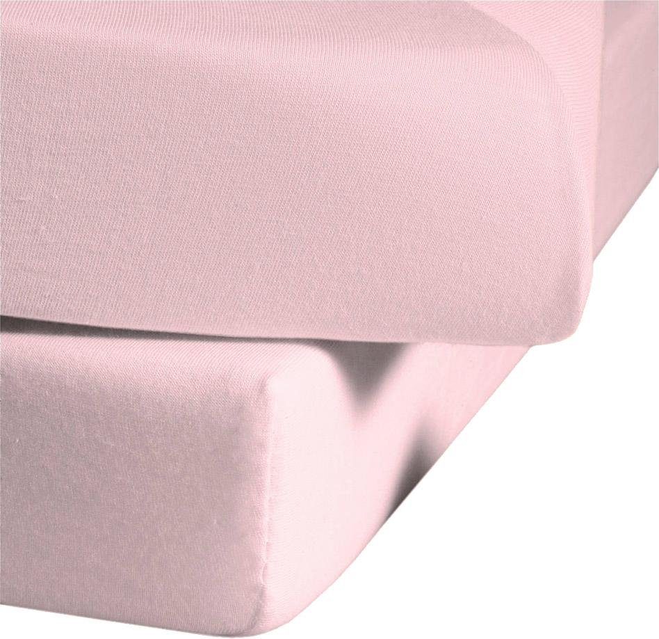 fleuresse Spannbettlaken Jenny C aus feinfädigem Mako-Jersey, Single-Jersey, Gummizug: rundum, (1 Stück), für Matratzen bis 23 cm Höhe – Bild 2 von 5