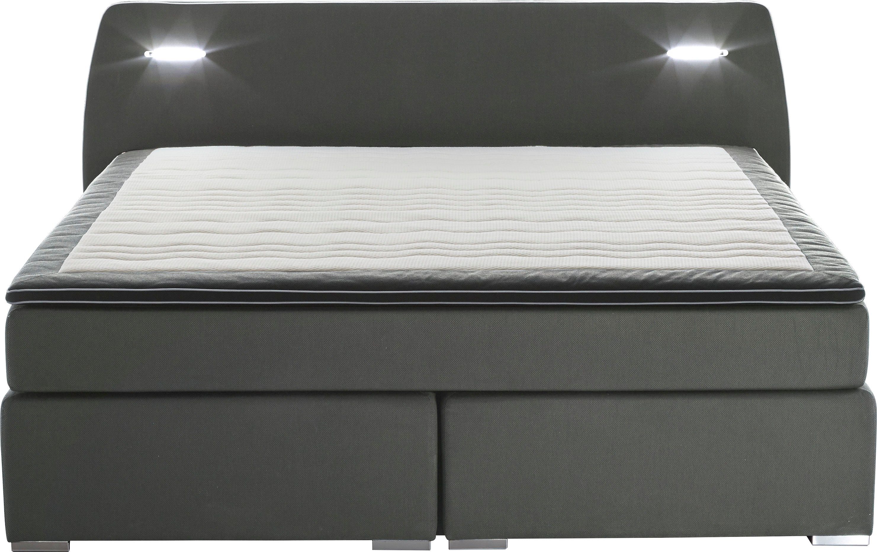 ATLANTIC home collection Boxspringbett REX LED, inklusive LED-Beleuchtung u günstig online kaufen