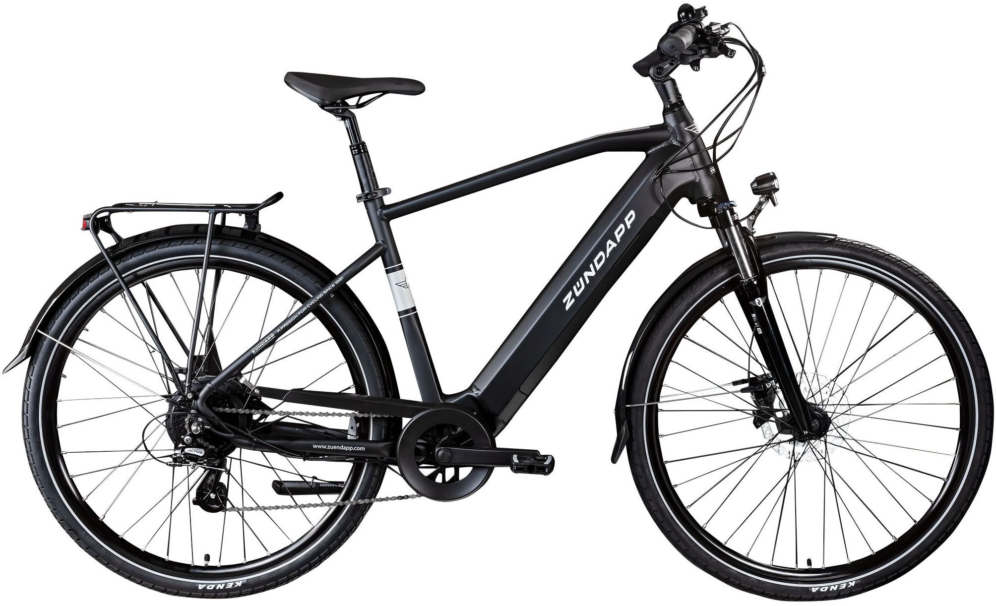 Zündapp E-Bike Trekkingrad Z810, 24 Gang Shimano Altus RD-M310 Schaltwerk, Kettenschaltung, Heckmotor, 417,6 Wh, Pedelec, Elektrofahrrad für Herren