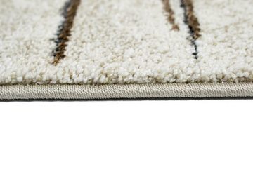 Teppich Teppich abstrakt in grau creme beige, TeppichHome24, rechteckig