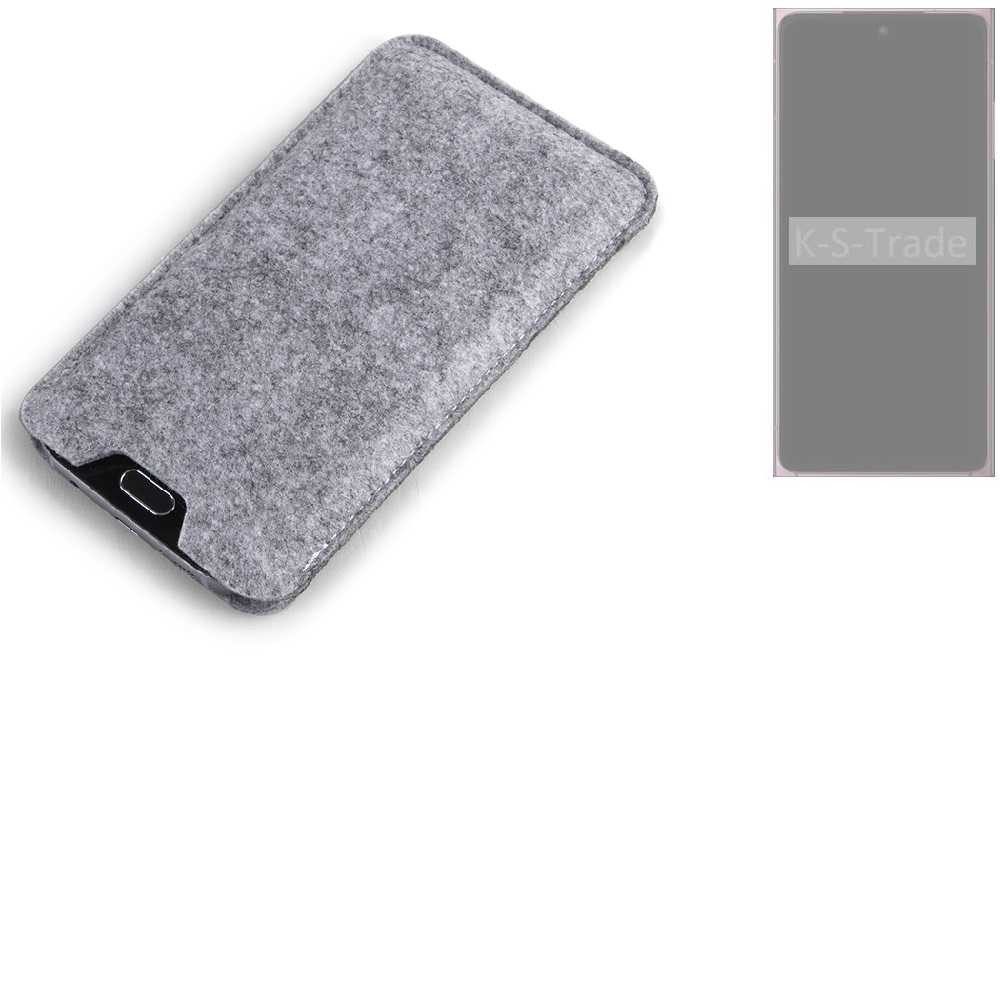 K-S-Trade Handyhülle für HMD Skyline, Filz Handyhülle Schutzhülle Filztasche Filz Tasche Case Sleeve
