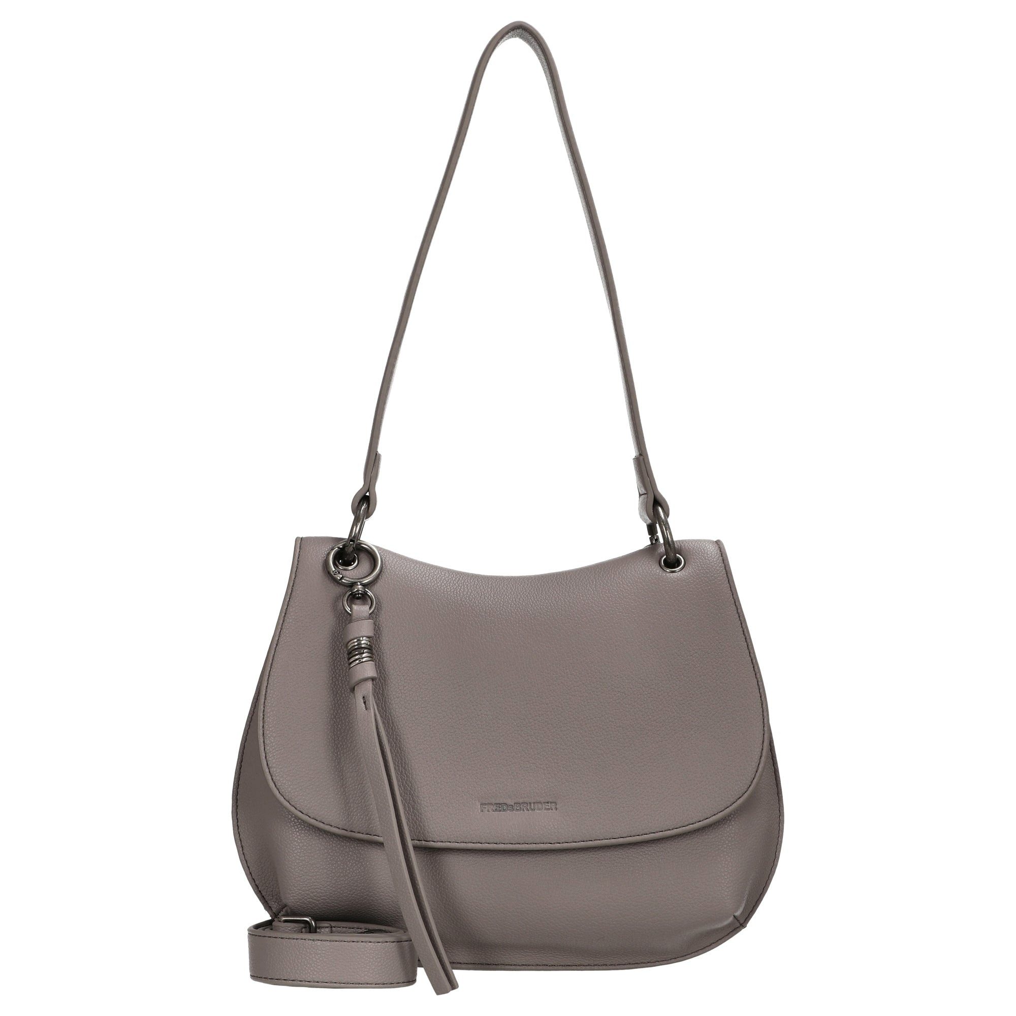 FREDsBRUDER Umhängetasche My Bestie Small Saddle - Schultertasche 30 cm (warm grey)