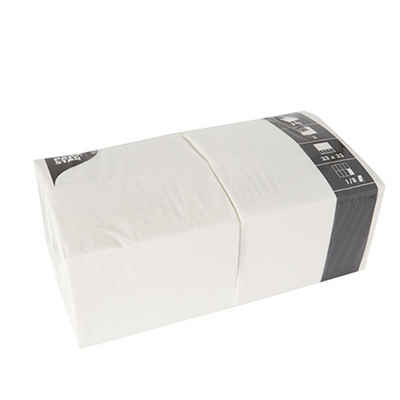 PAPSTAR Papierserviette 3-lagig 1/8-Falz 33 cm x 33 cm weiss, (250 St), 3-lagig, 33 cm x 33 cm, 1/8-Falzung