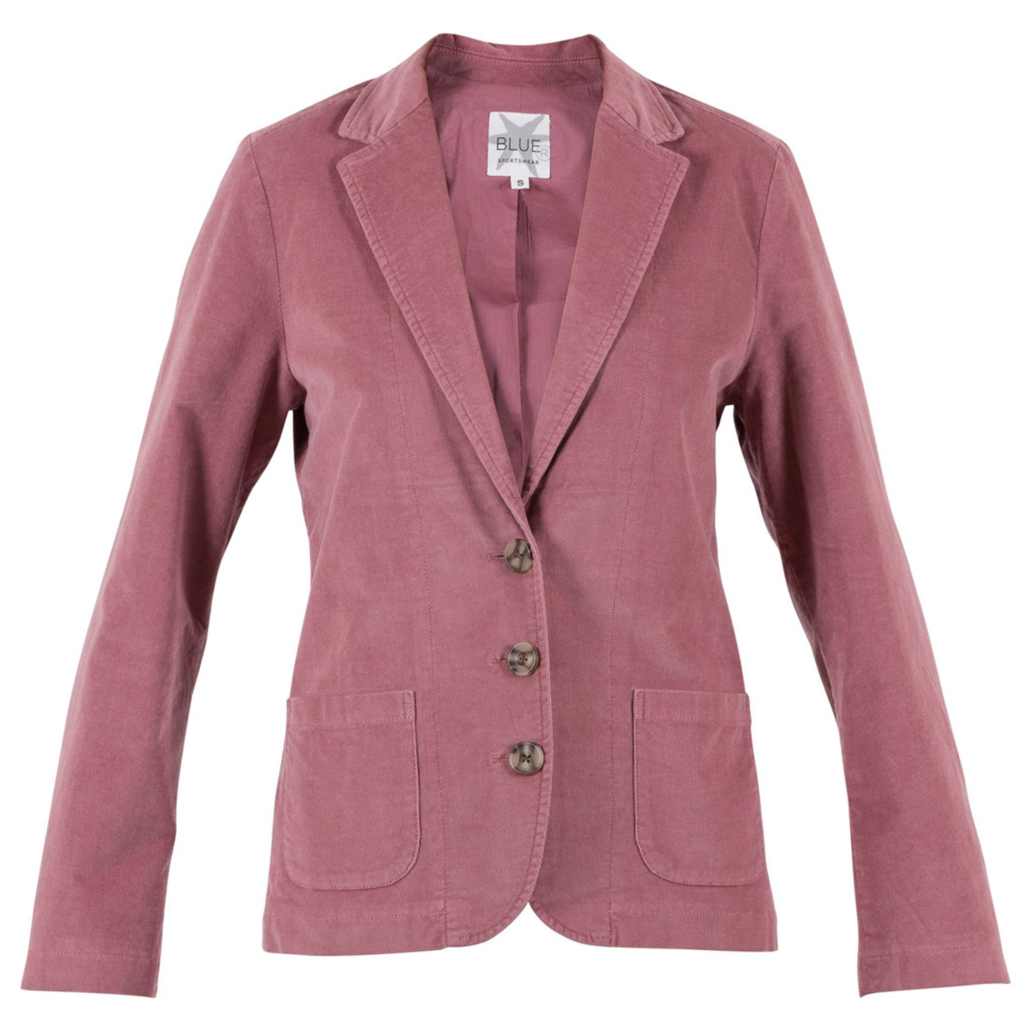 Blue Sportswear Kurzblazer Ross Stretch Samtblazer Rosa Blazer Farben versch. in