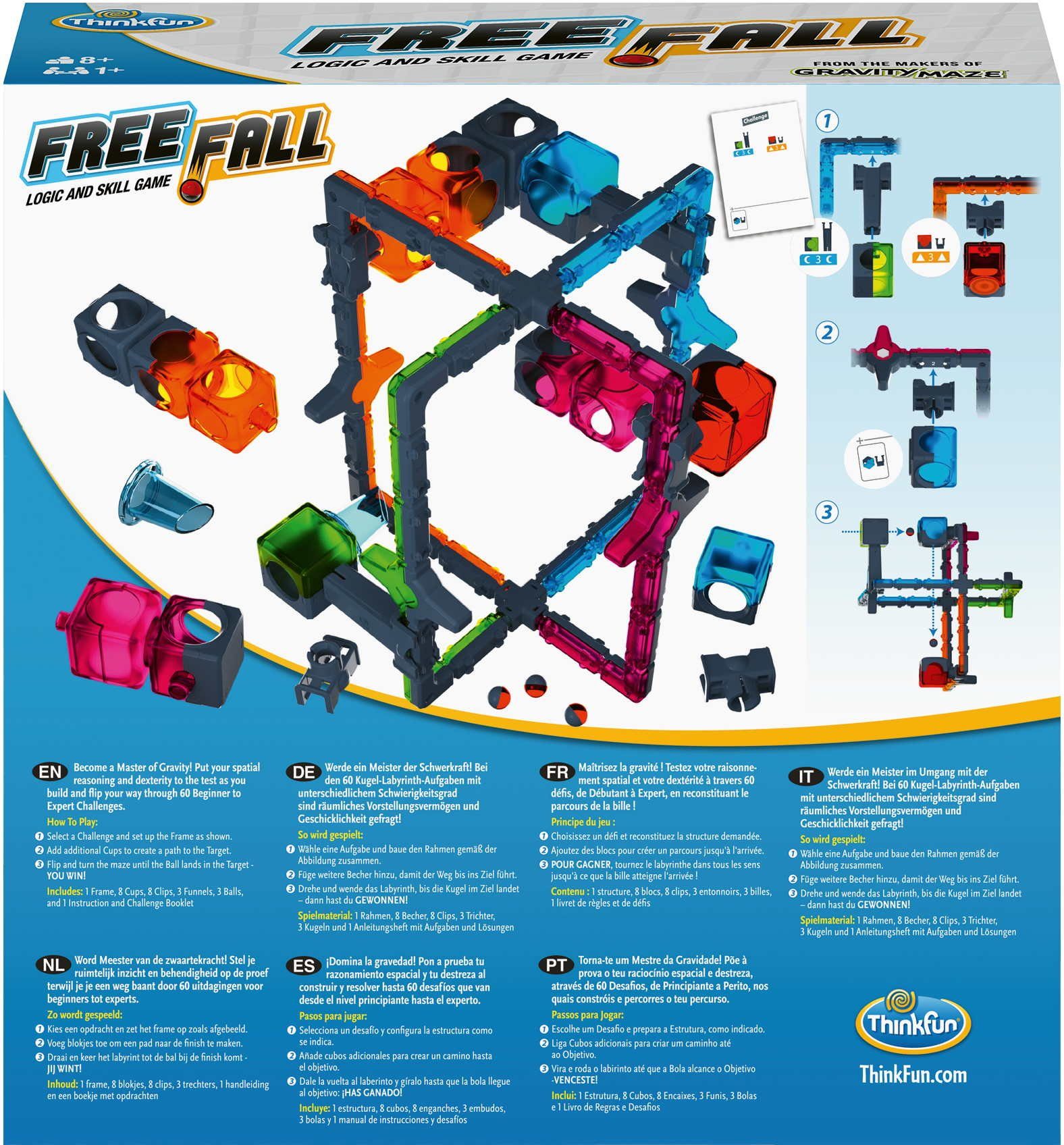 Thinkfun® Spiel Familienspiel Logikspiel Free Fall 76548