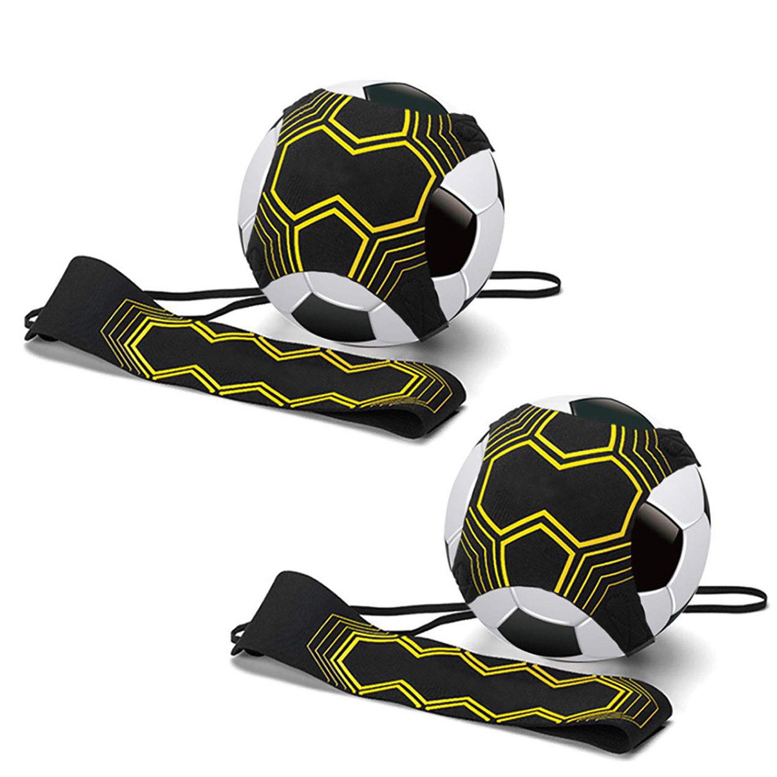 Trainingshilfe Fußball-Trainingsgürtel Einstellbar, 2-in-1 Taille-Gurt Für Solo/Team