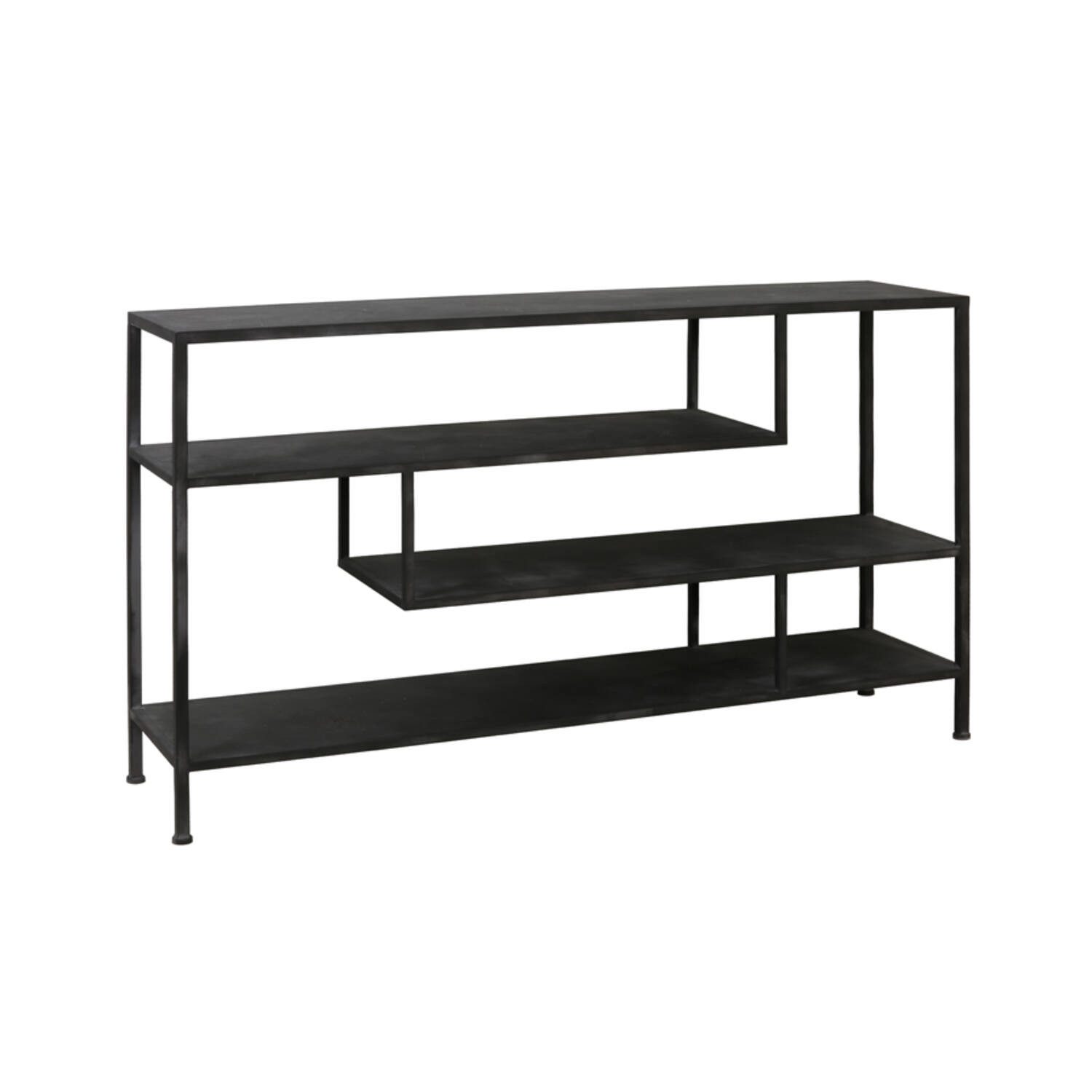 Light & Living Konsolentisch Konsolentisch YLAYA Light & Living 140x35x80,5 cm Regal Antik Schwarz