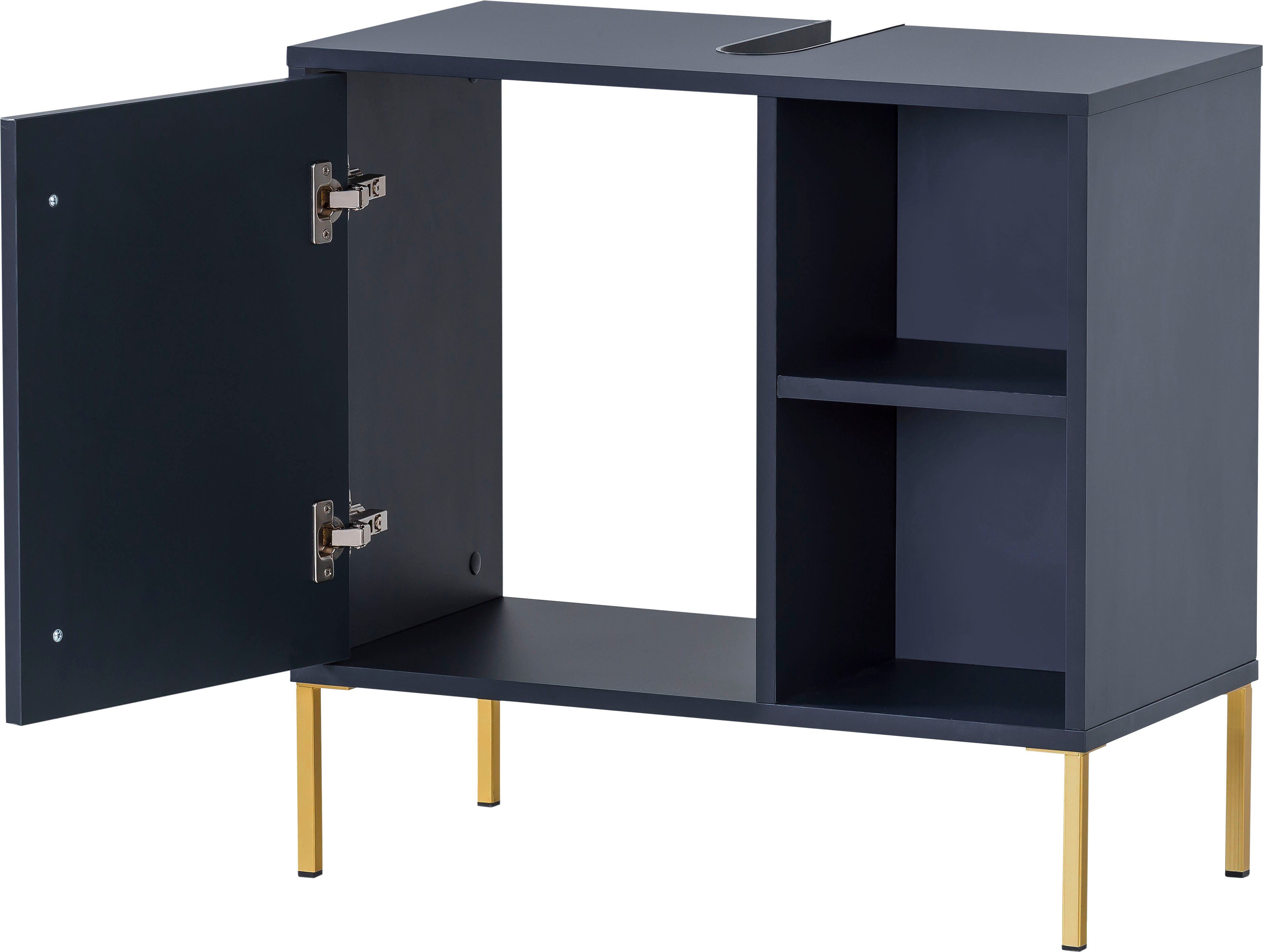 welltime Waschbeckenunterschrank Kent, Waschbeckenunterschrank, Made in Germany, B: 65 cm Solide Verarbeitung - Dieses Produkt ist in Deutschland gefertigt