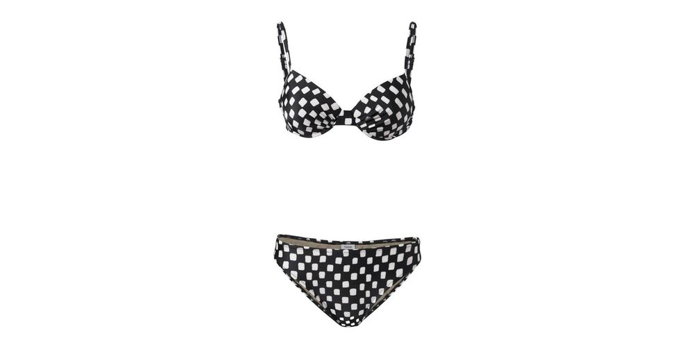 DIVA BügelBikini »DIVA Damen SoftcupBikini, schwarzweiß, DCup