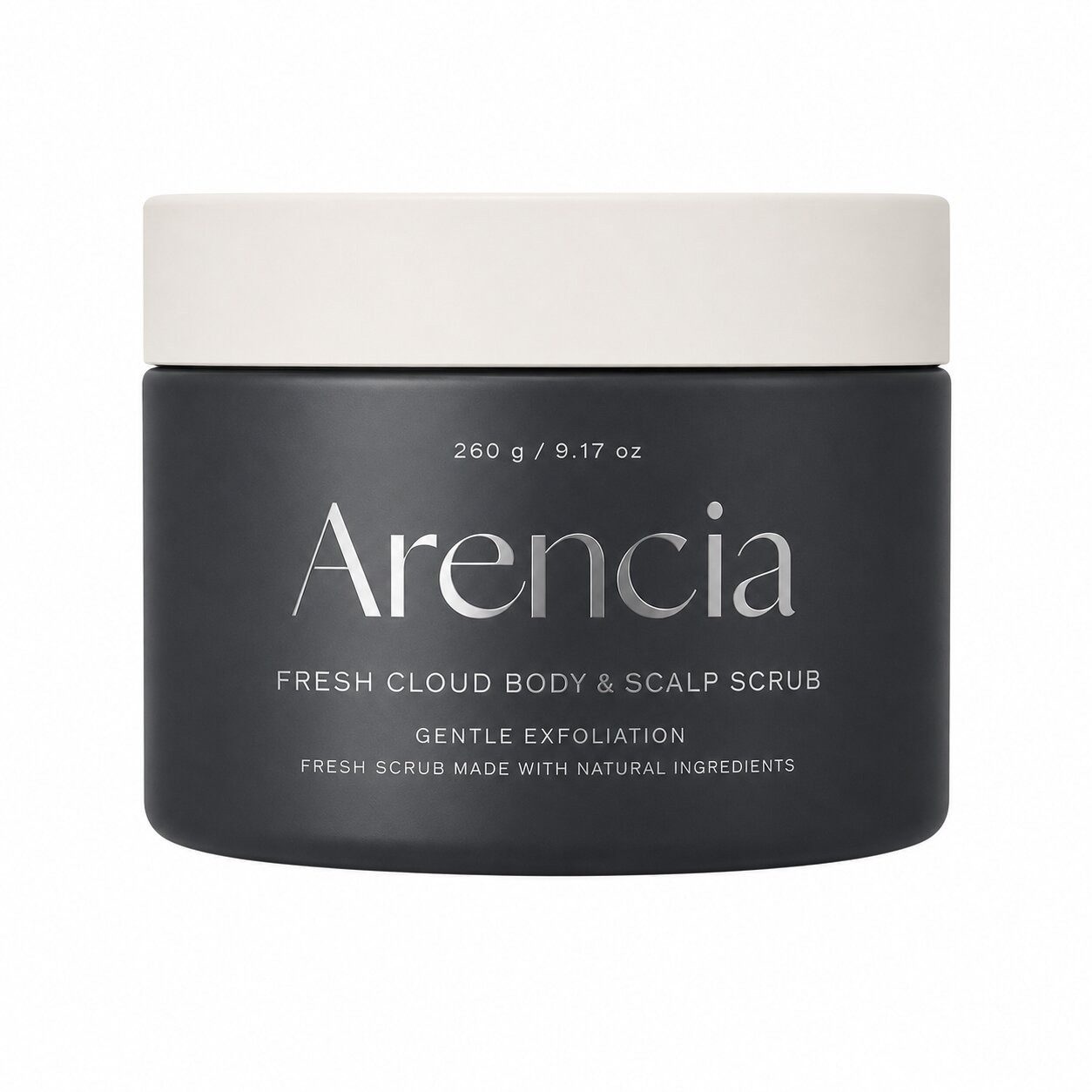 Arencia Salzpeeling Arencia - Fresh Cloud Körper- und Kopfhautpeeling Schwarztee & Yuzu