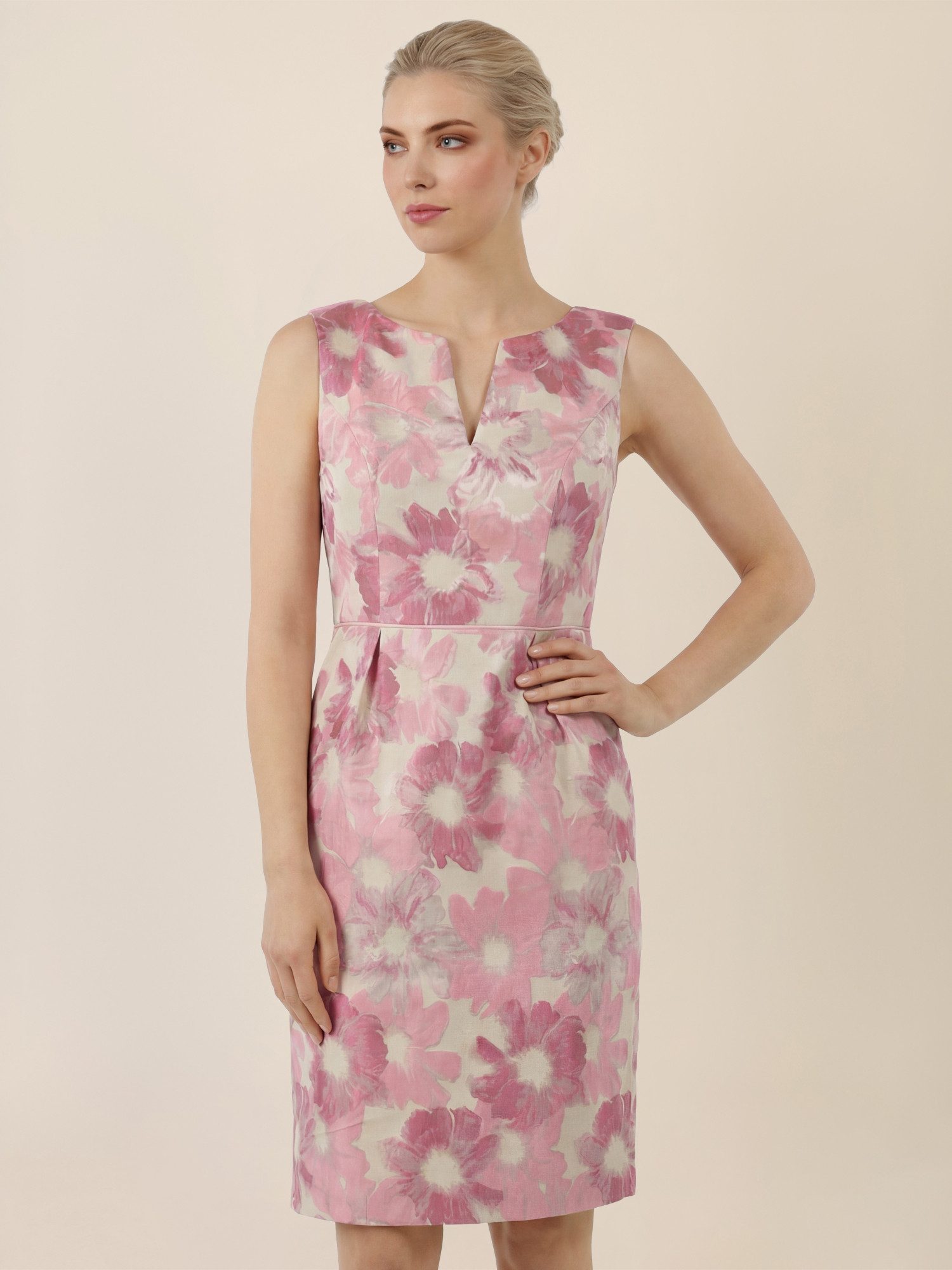 Apart Cocktailkleid mit floralem Jacquard