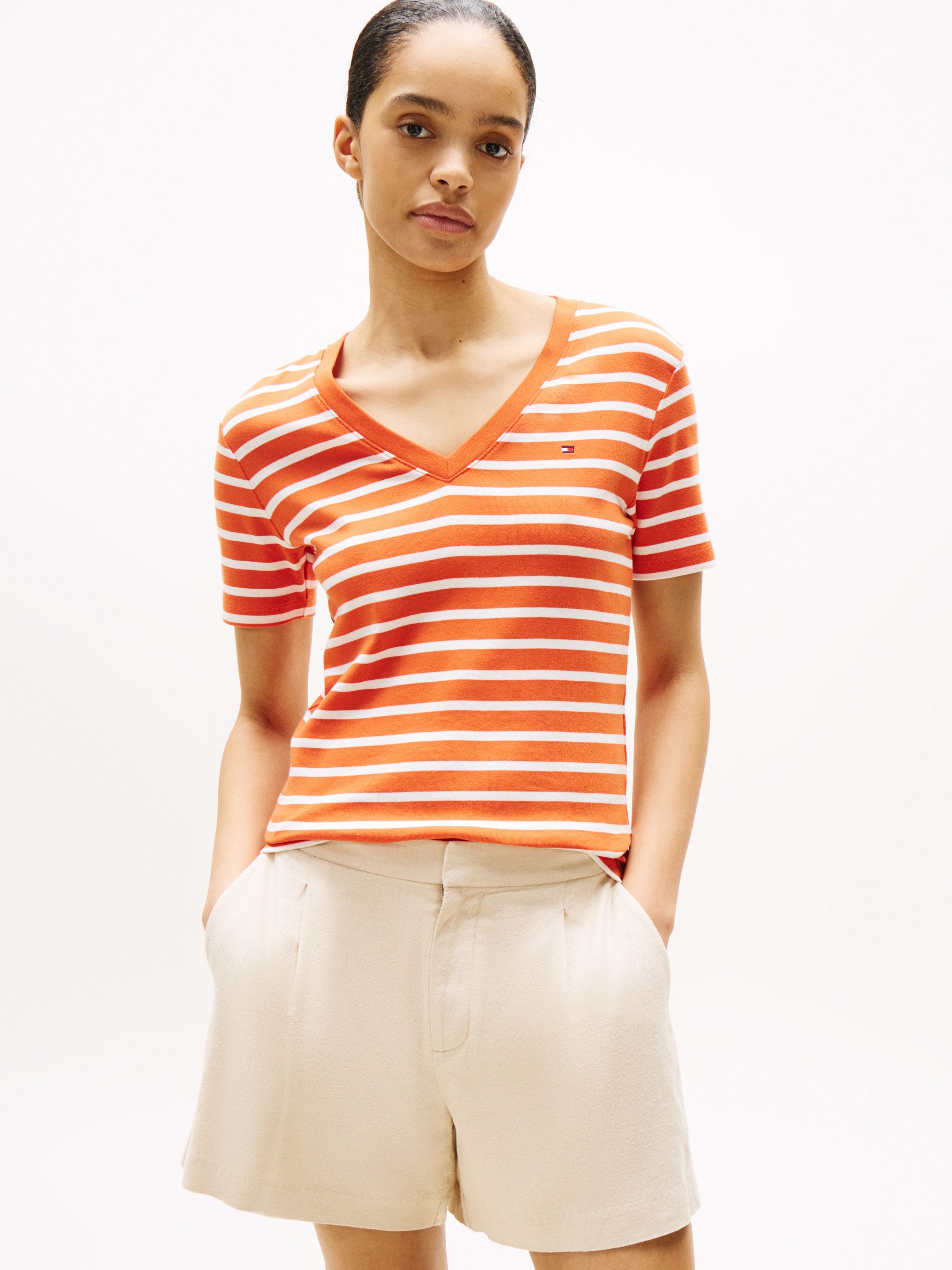Tommy Hilfiger T-Shirt SLIM CODY V-NK günstig online kaufen