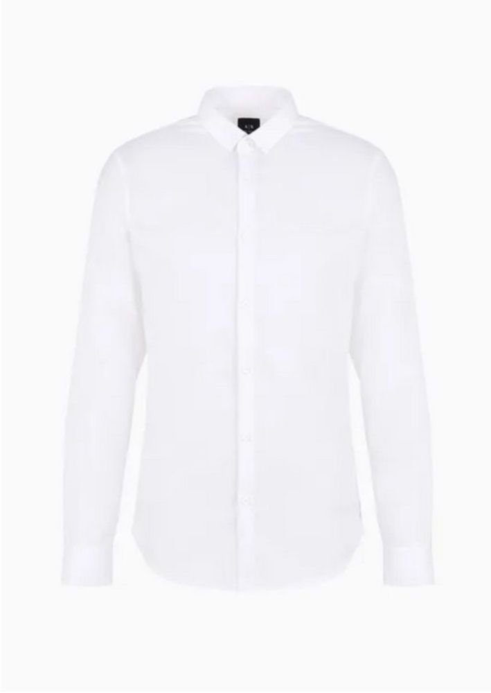 ARMANI EXCHANGE Langarmhemd BIANCO