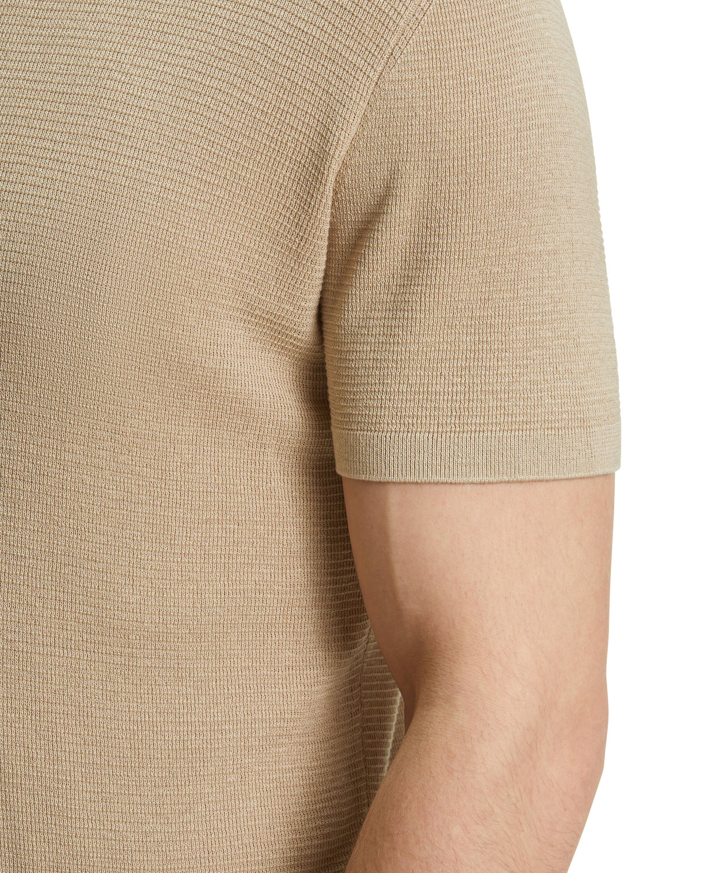 FALKE T-Shirt (1-tlg) aus Seide mit sand Baumwollanteil (4320)