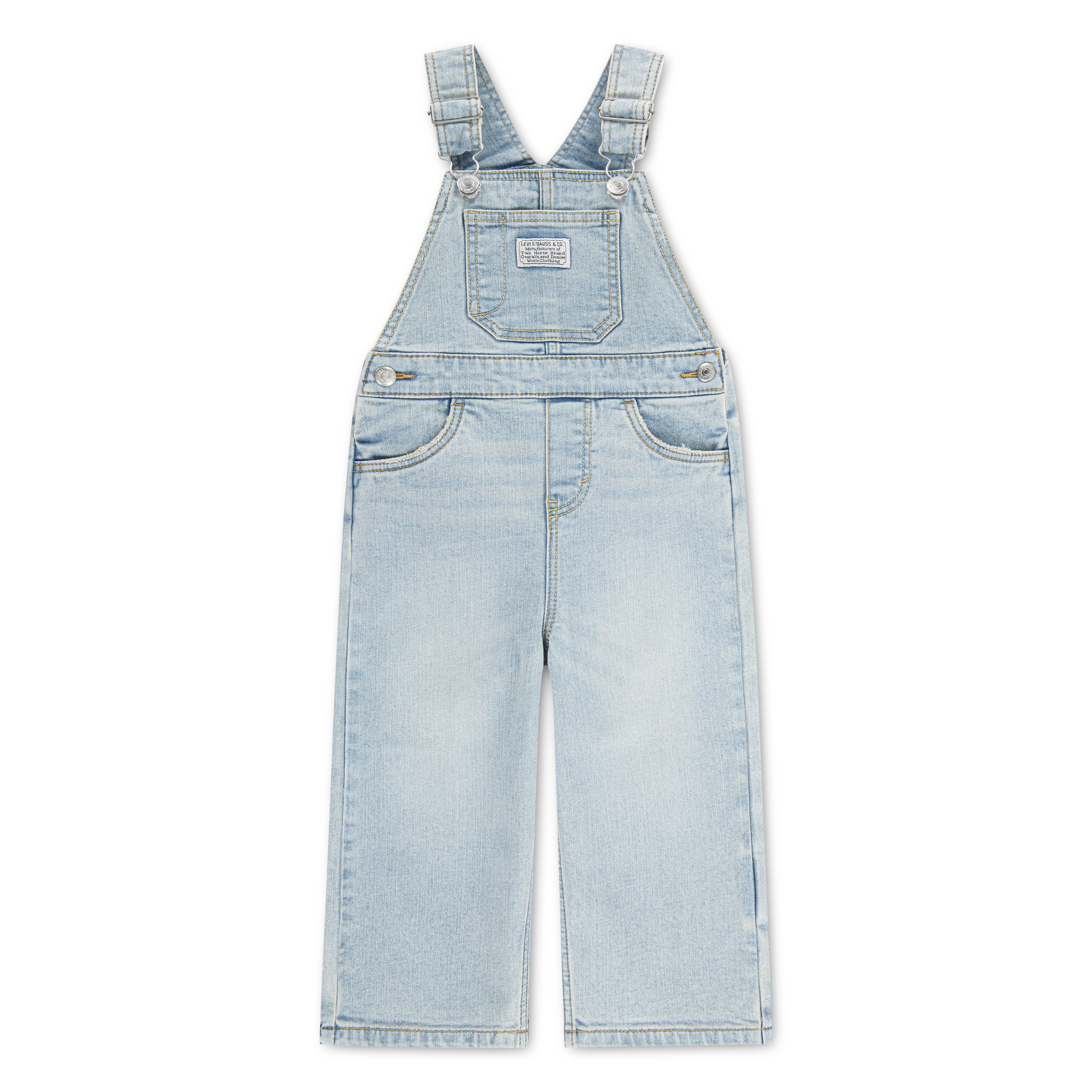 Levi's® Kids Jeanslatzhose LVN DENIM OVERALL wickelfreundliche Knopföffnung, Regular Fit