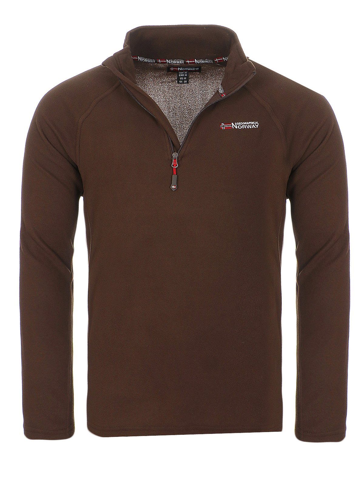 Geographical Norway Fleecepullover Herren leichte Micro Fleece überzieh Pullover Ultraleicht auch in Großen Größen erhältlich