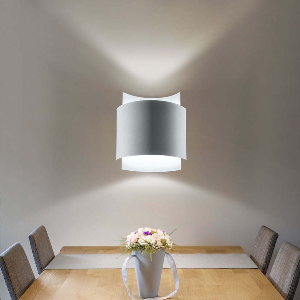 etc-shop Wandleuchte, Leuchtmittel nicht inklusive, Up Down Leuchte Innen Wandlampe Treppenhaus Wandleuchte