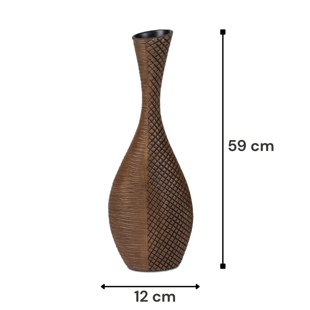 formano Bodenvase Holzoptik, Kunststein in Holzoptik, günstig online kaufen
