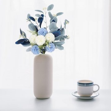 Kunstblumenstrauß Weiße gefälschte Blumen Blauer Blumenstrauß Hortensien Dekorationen, klarer Himmel