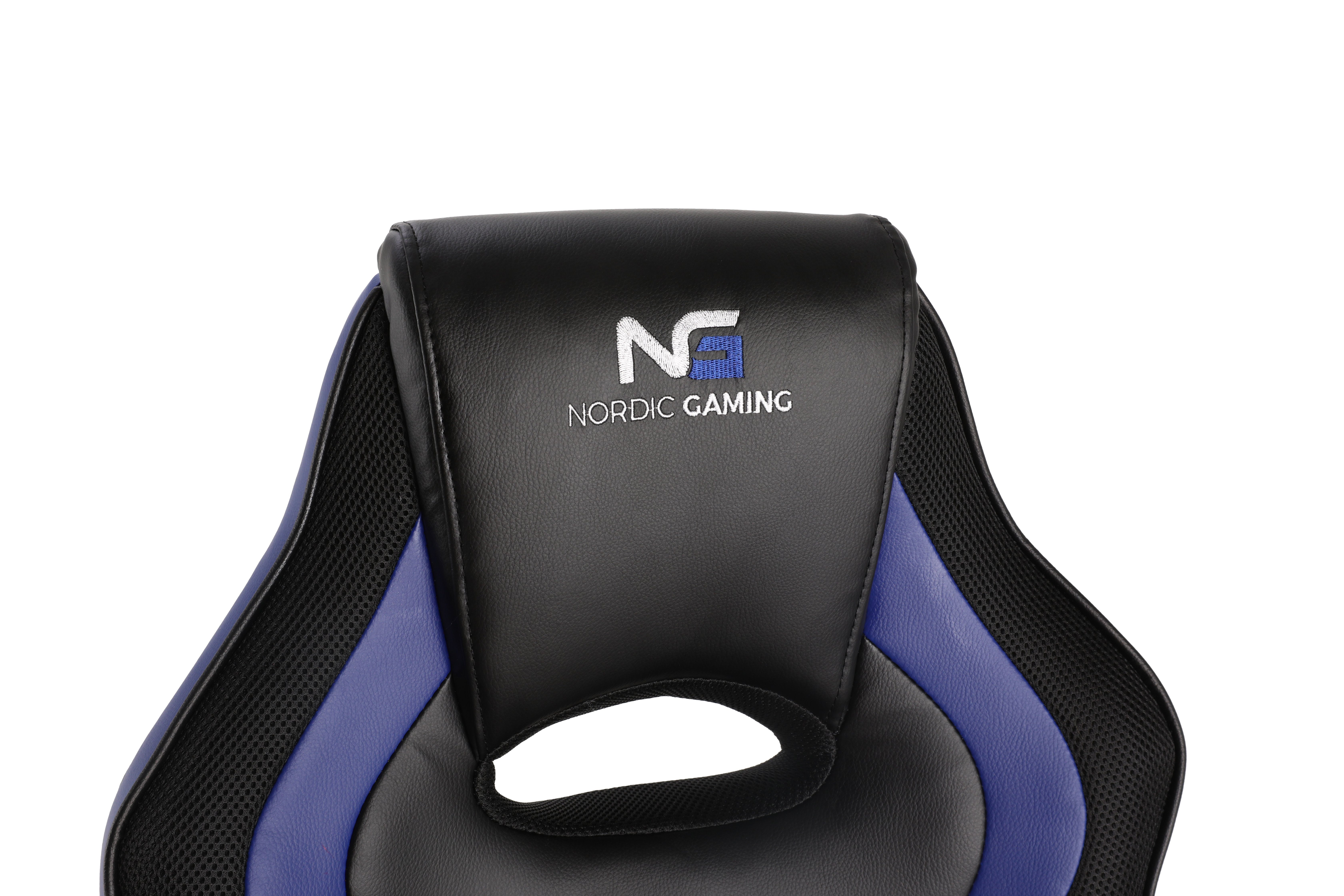 Nordic V2 ebuy24 (1 schwarz, Gaming Stuhl Gaming-Stuhl blau Gamin St) Charger