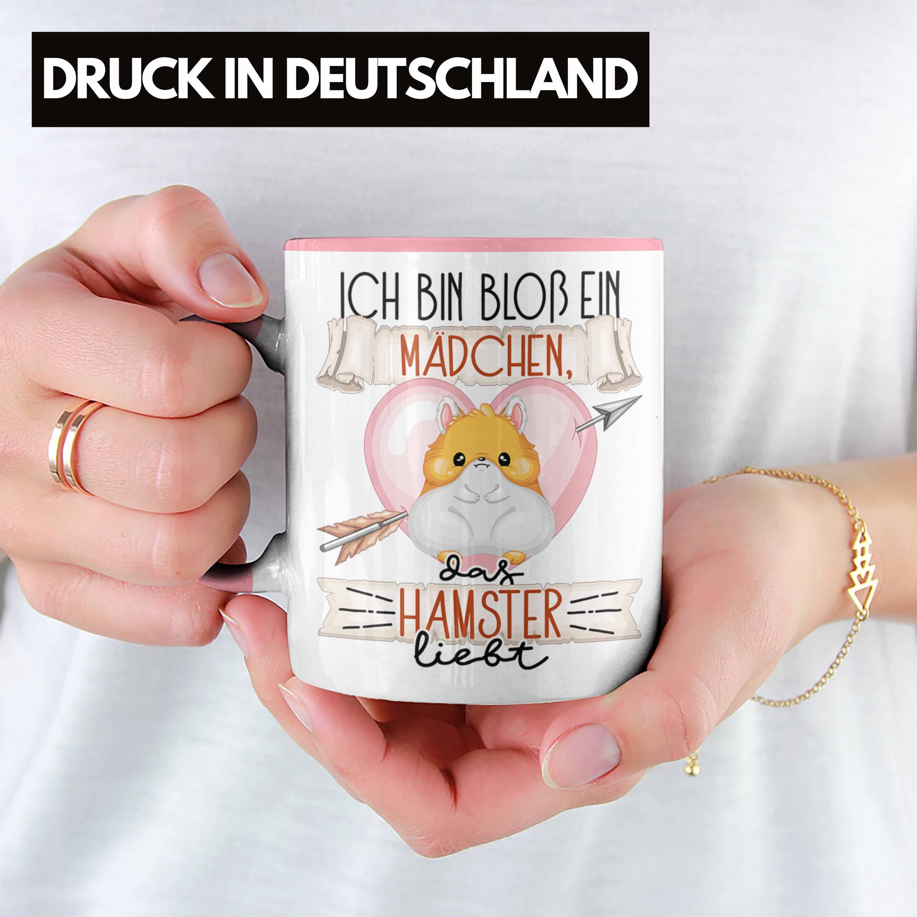 Trendation Tasse Hamster Tasse Das Mädchen Rosa Ein Geschenk Bin Lie Frauen Hamster Bloß Ich