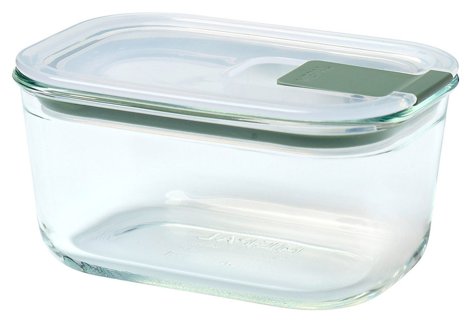 Mepal Vorratsdose EASYCLIP, 450 ml, Transparent, B 13,9 x T 9,9 cm, Glas, Kunststoff, (1-tlg), Deckel mit Lüftungsventil