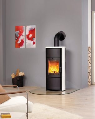 HARK Kaminofen Keno ECOplus, creme-weiß, 7 kW, Zeitbrand