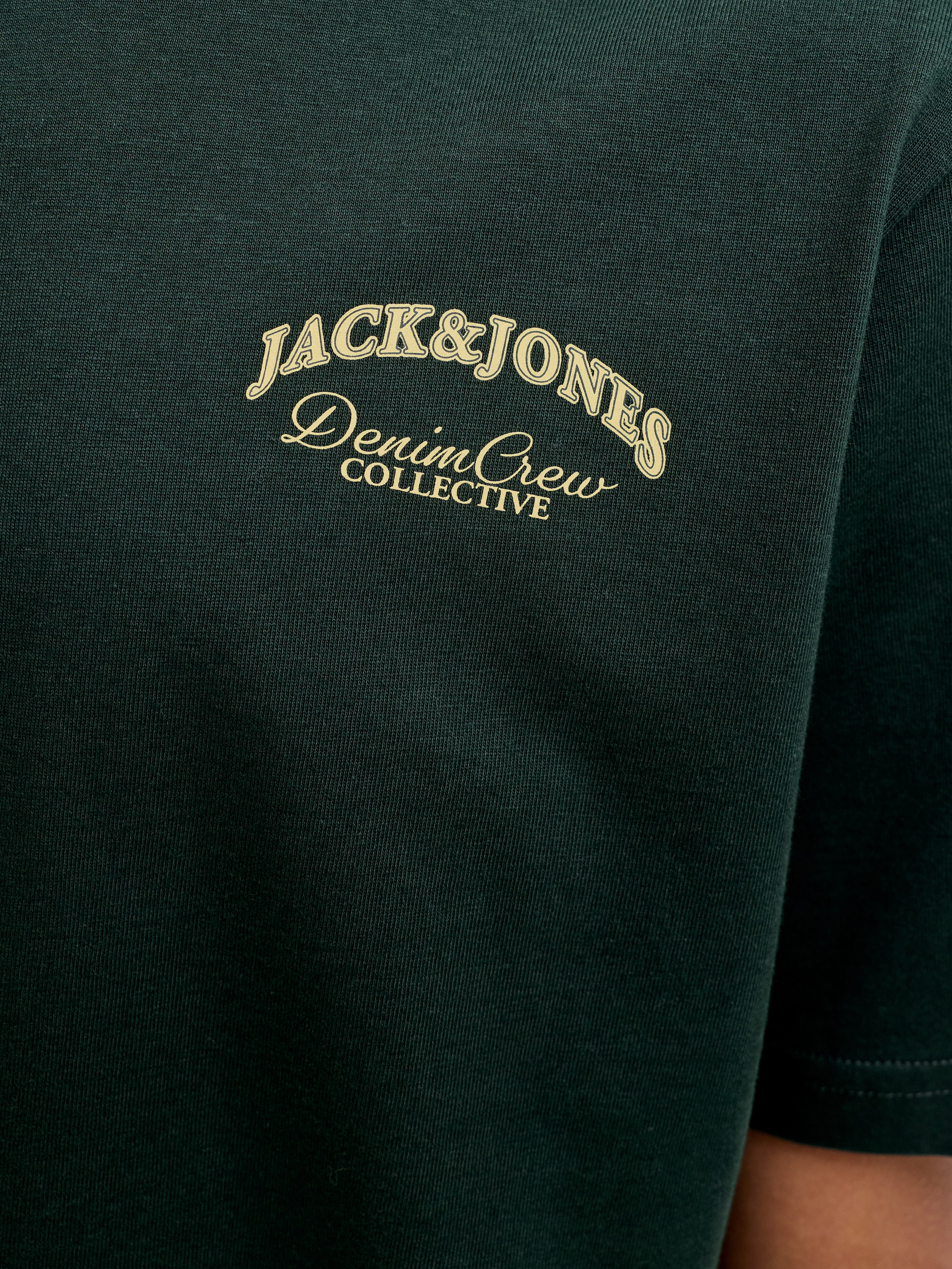 Jack & Jones Junior Rundhalsshirt JJEBRANDES BACKP RELAXED TEE SS SN JNR Baumwolle, relaxed fit – Bild 3 von 5