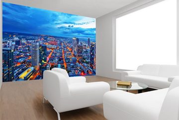 WandbilderXXL Fototapete Frankfurt Skyline, glatt, Skyline, Vliestapete, hochwertiger Digitaldruck, in verschiedenen Größen