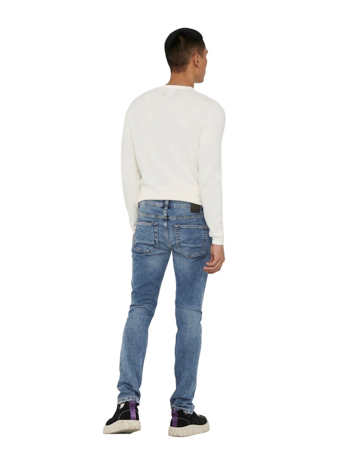 & Slim-fit-Jeans SLIM ONLY BLUE SONS JOG Stretch mit ONSLOOM PK 8653