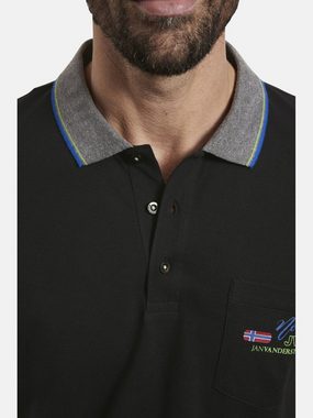 Jan Vanderstorm Poloshirt GRELS +Fit Kollektion, Brusttasche