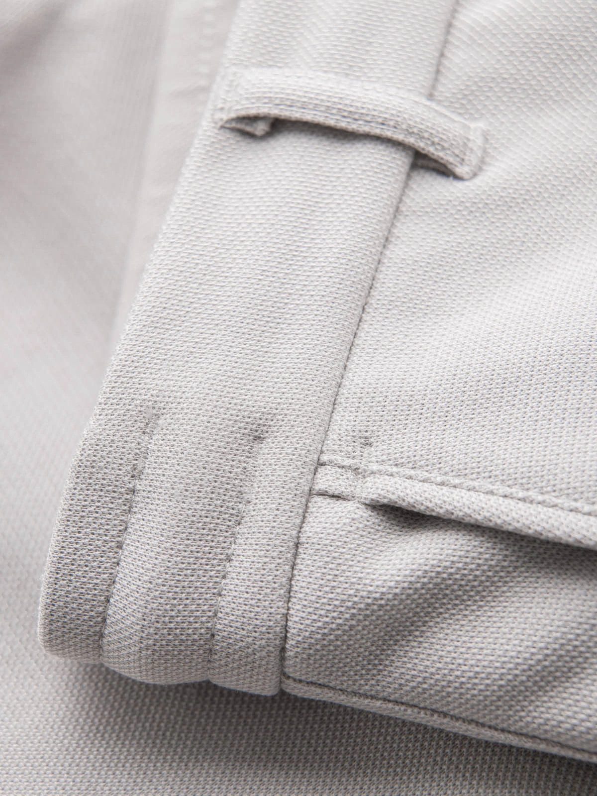 Chinoshorts Herren-Shorts SLIM FIT aus strukturiertem Melange-Strick