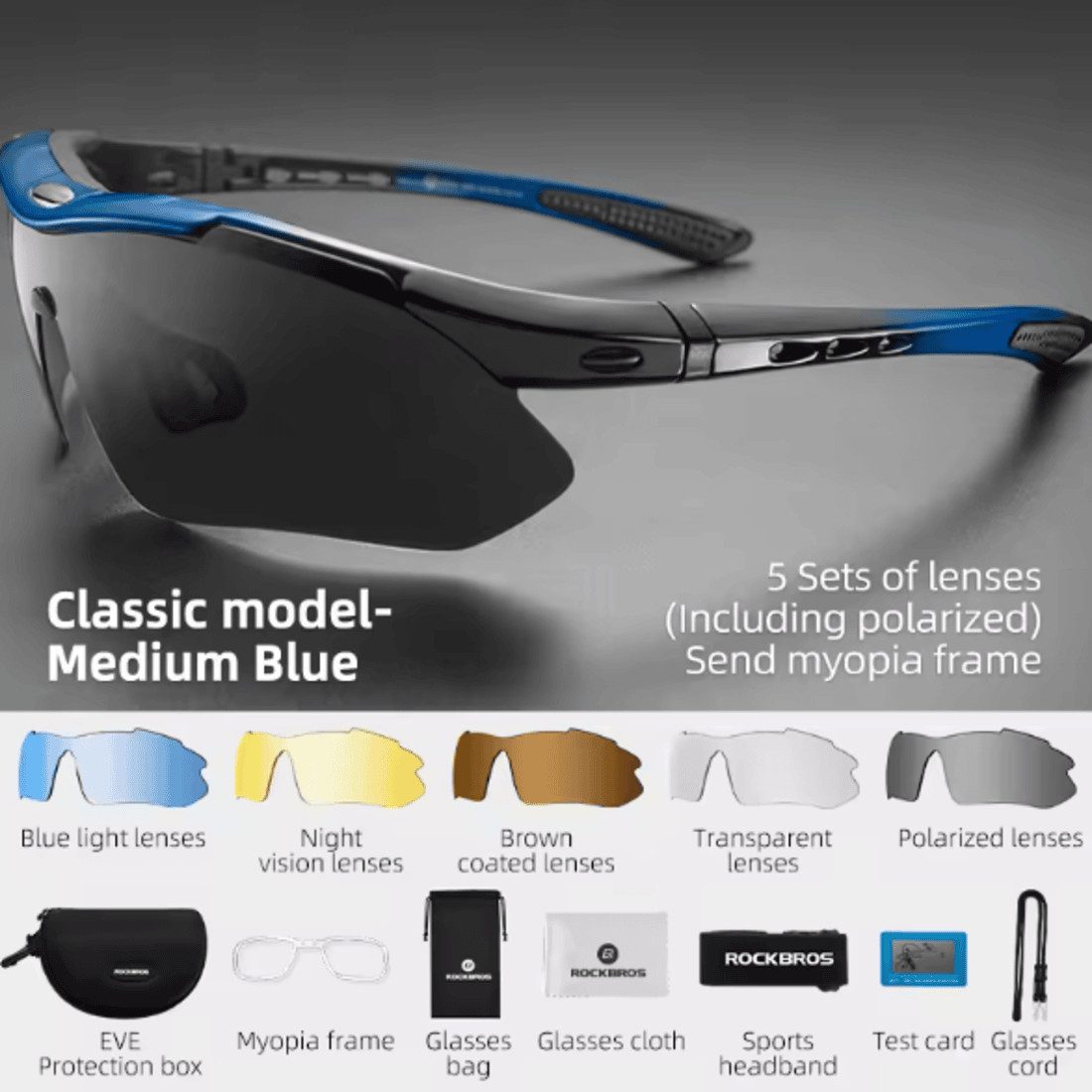 ROCKBROS Sonnenbrille Fahrradbrille – Polarisierte, Photochrome günstig online kaufen