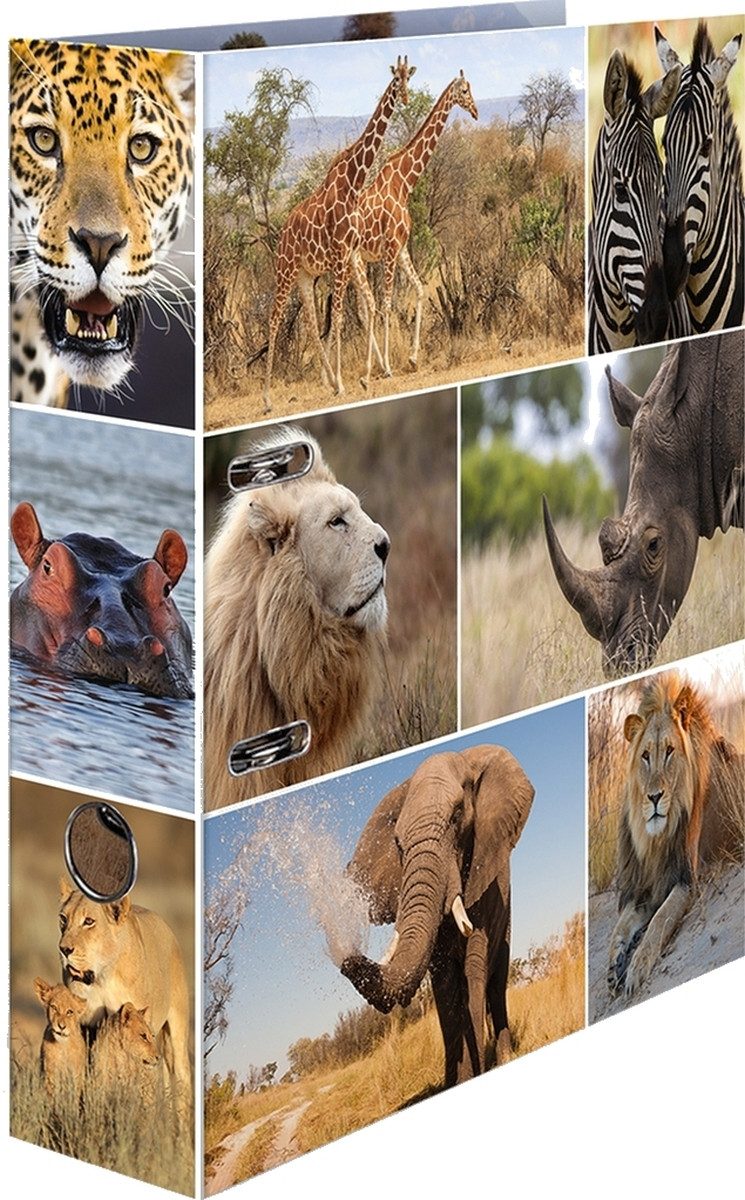 HERMA Aktenordner Motivordner A4 70mm Afrika Tiere