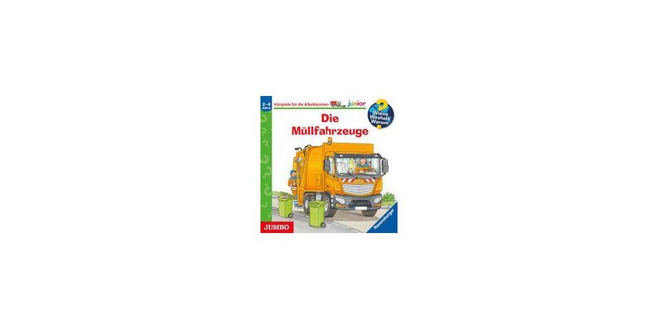 JUMBO Verlag Hörspiel-CD Wieso? Weshalb? Warum? junior. Die Müllfahrzeuge, Audio-CD