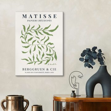 Posterlounge Leinwandbild TAlex, Henri Matisse Floral Abstrakt, Wohnzimmer Illustration