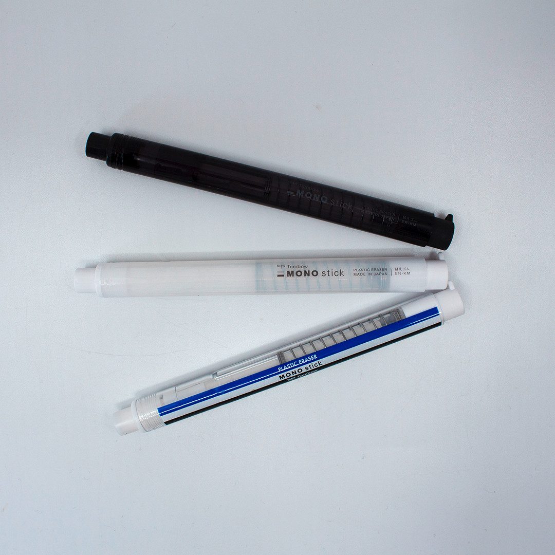 TOMBOW Radiergummi MONO stick, Radierstift, runde 6,7 mm Spitze, nachfüllbar