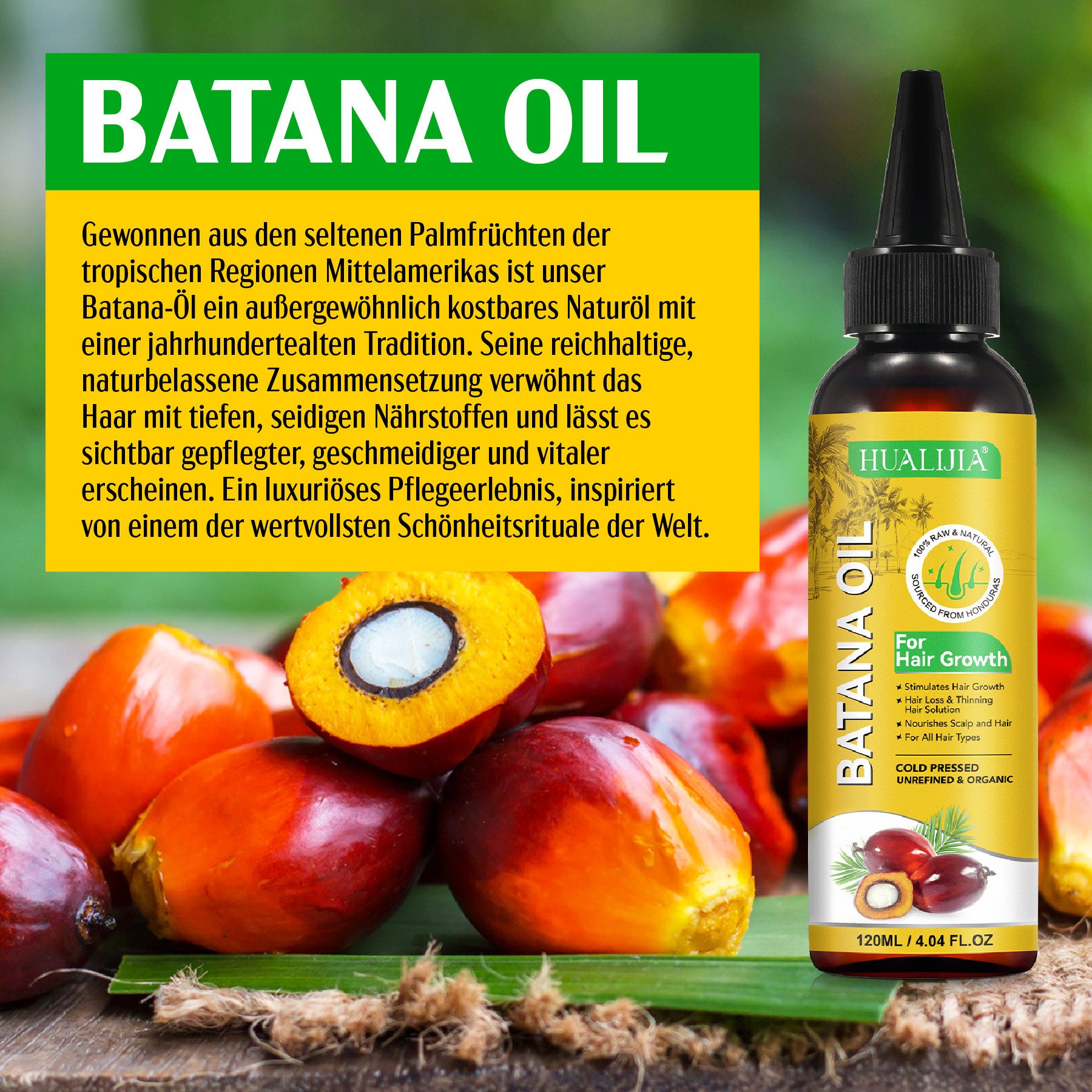 P-Beauty Cosmetic Accessories Haaröl Batana Öl Haaröl für Haare Haarwachstum Haarpflege Wimpern Augenbrauen, 1-tlg., Haaröl, Haarpflege, Batana Öl