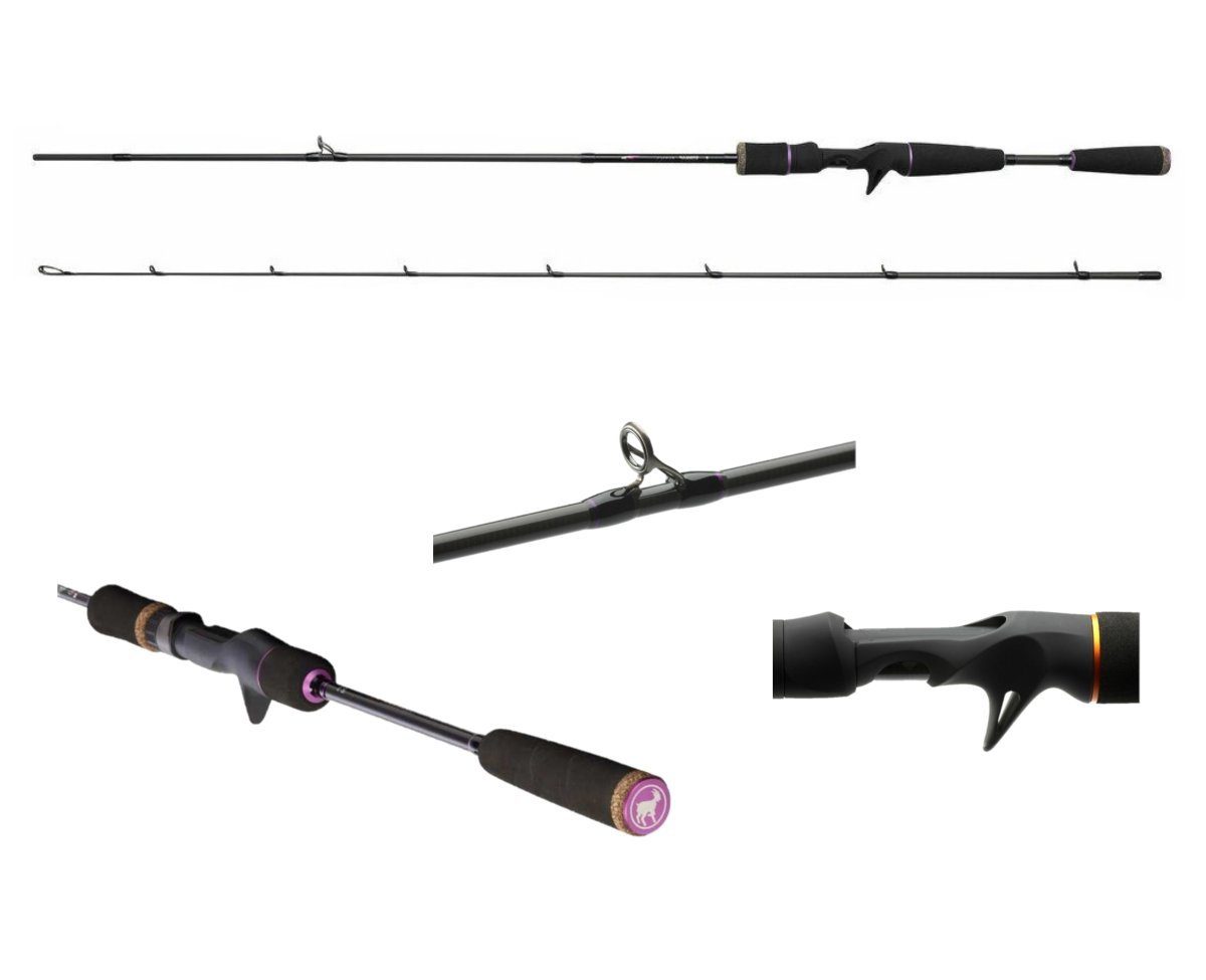 Baitcasterrute EFFZETT Yagi Cast Baitcastruten 1,90 - 2,20m Carbon Spinnruten