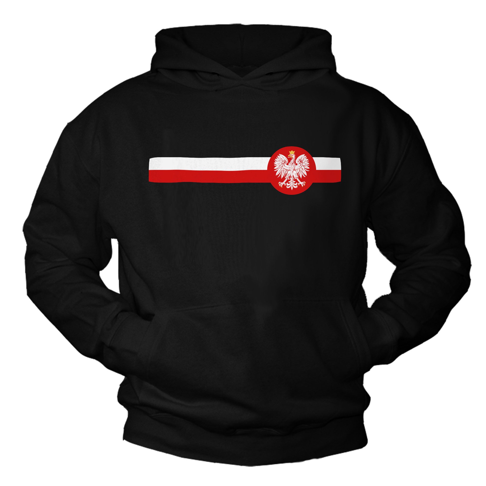 MAKAYA Kapuzenpullover Herren Polen Flagge Fußball günstig online kaufen