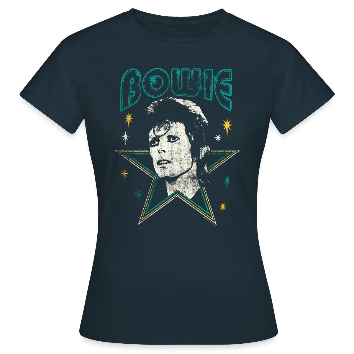 Spreadshirt T-Shirt David Bowie Schriftzug Mit günstig online kaufen