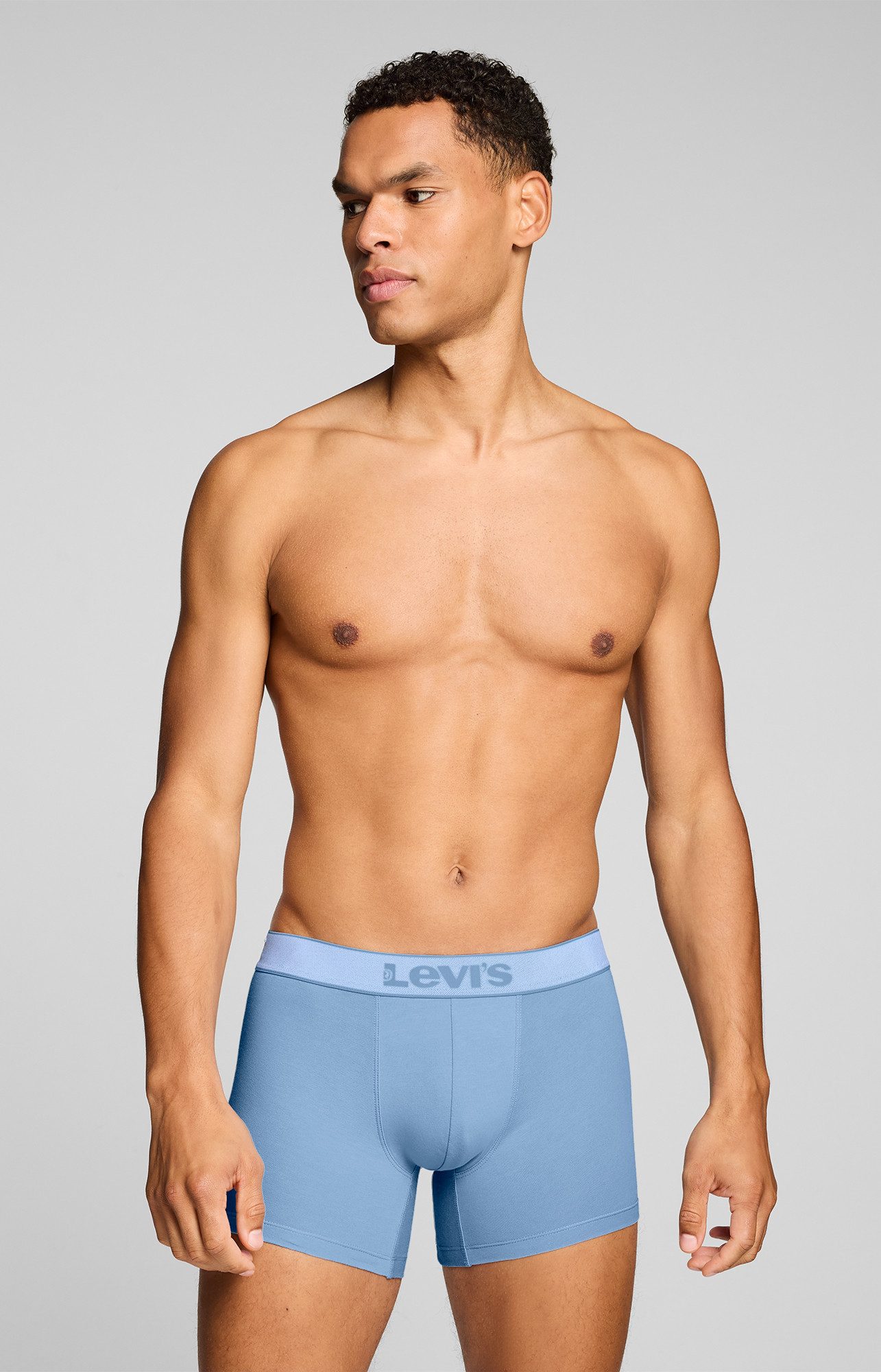 Levi's® Boxershorts LEVIS MEN TWILL WB BOXER BRIEF 2P (2er Pack) ohne Eingriff, Stretchbund