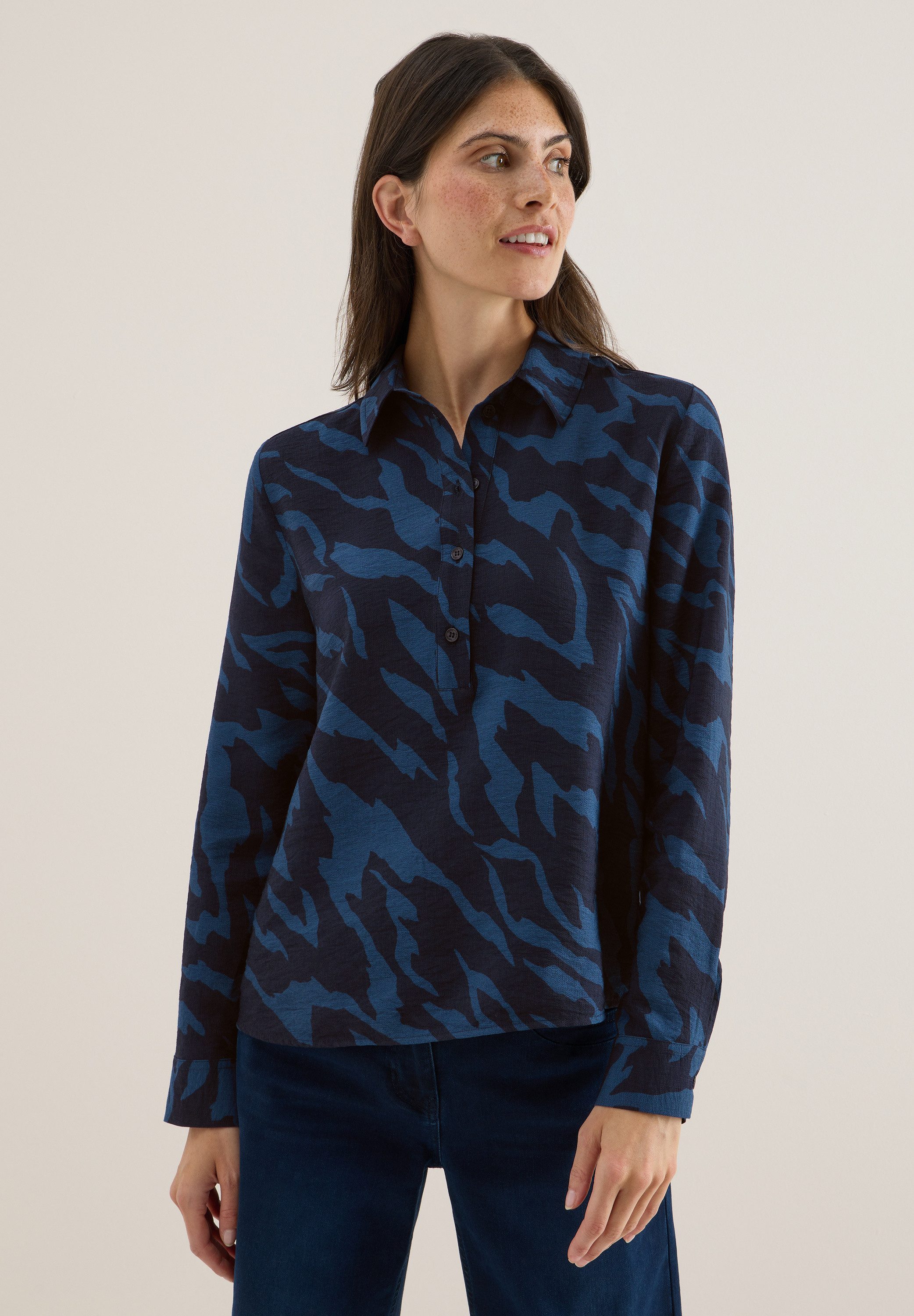 CECIL Langarmbluse aus softer Viskose günstig online kaufen