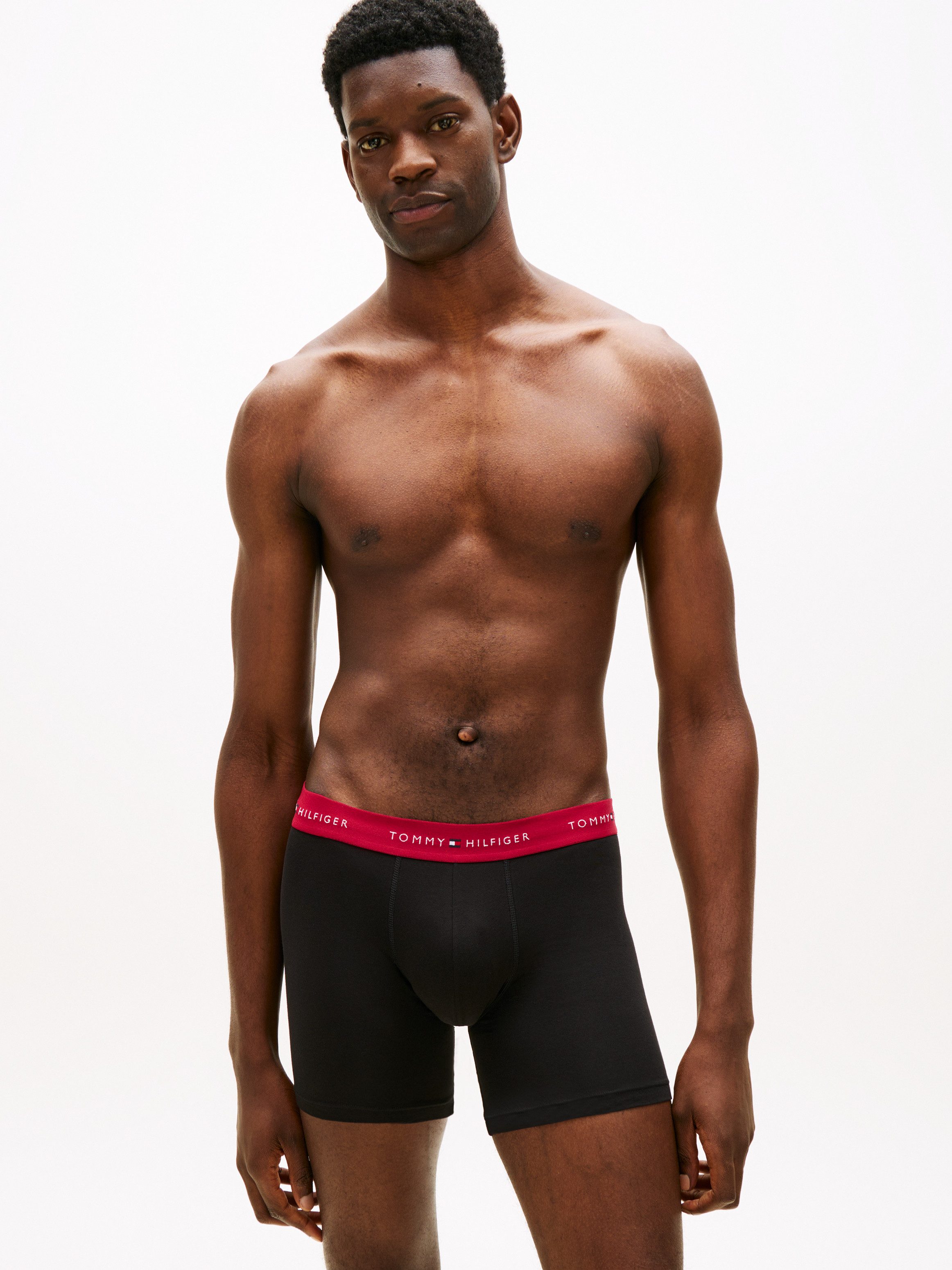 Tommy Hilfiger Underwear Boxer (3-St) Körpernahe Passform mit elastischem Bund