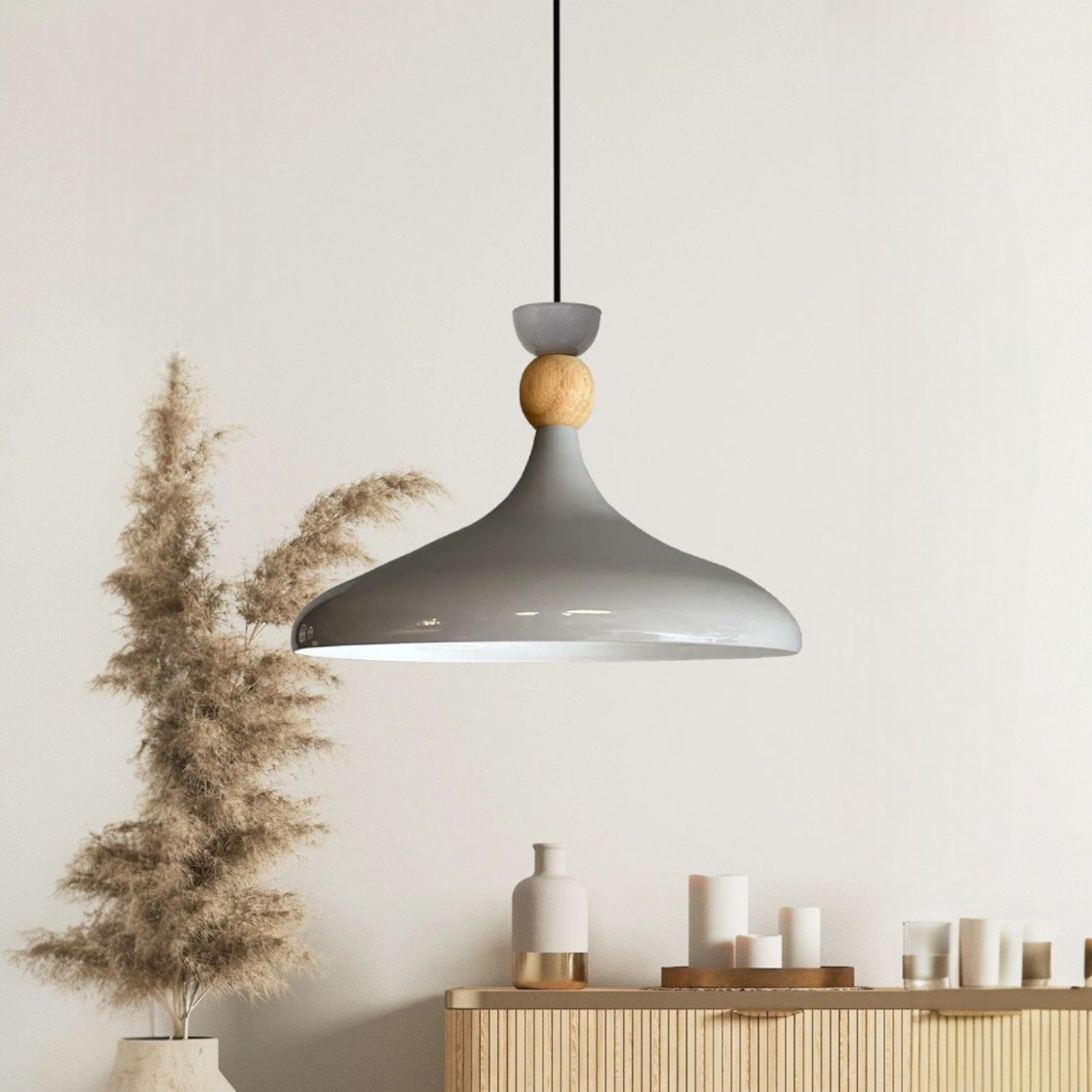 Bamyum Pendelleuchte Pendelleuchte Ø35 cm Metall E27 Moderne Lampe, Ohne Leuchtmittel, ohne Leuchtmittel