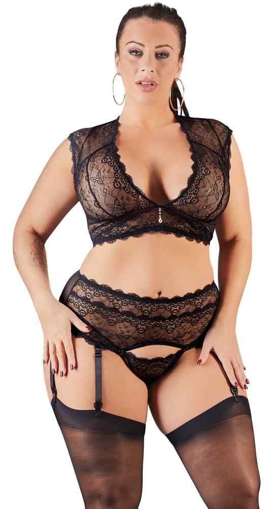 Cottelli Collection Set: Bralette-BH Spitzenset schwarz günstig online kaufen