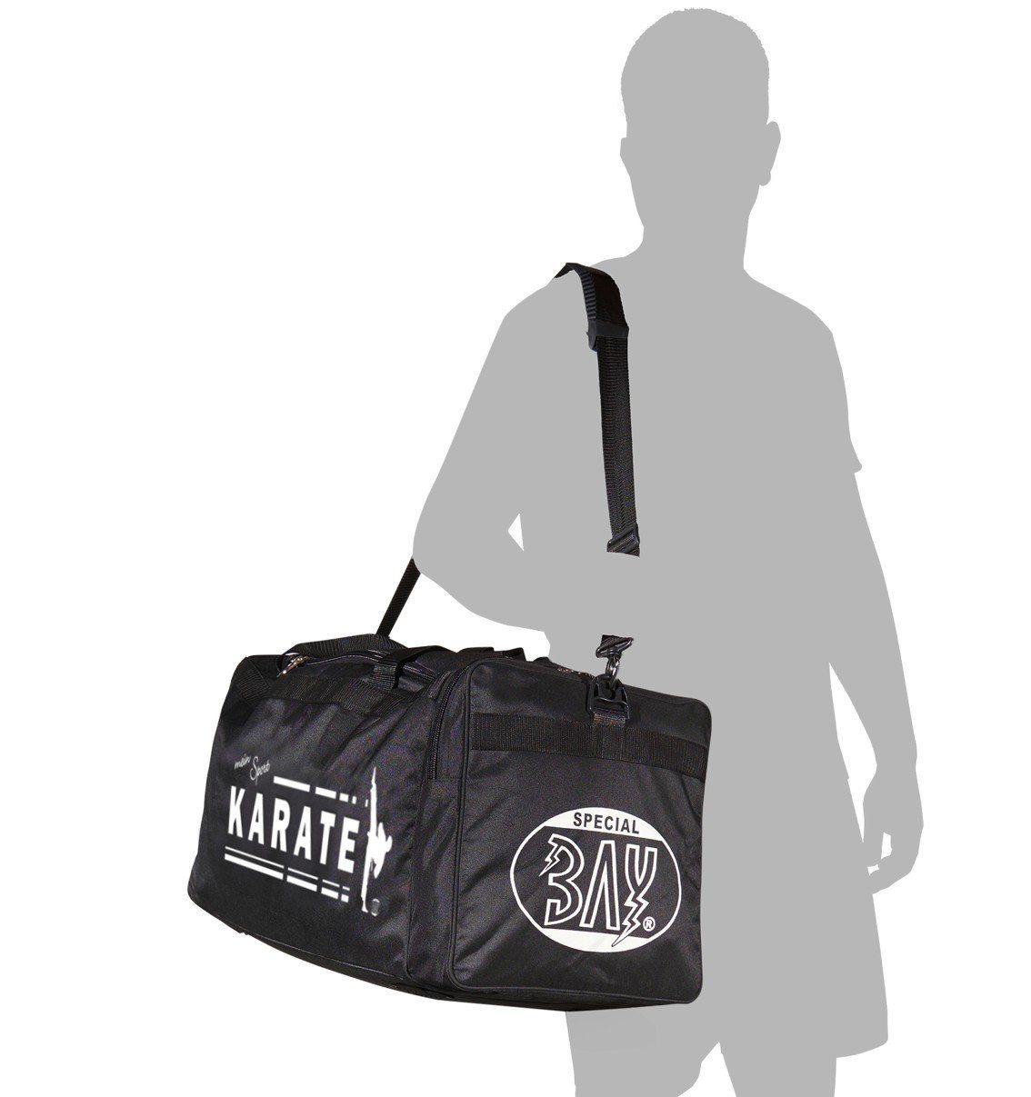 BAY-Sports Sporttasche Sporttasche mein Sport Karate schwarz 70 cm
