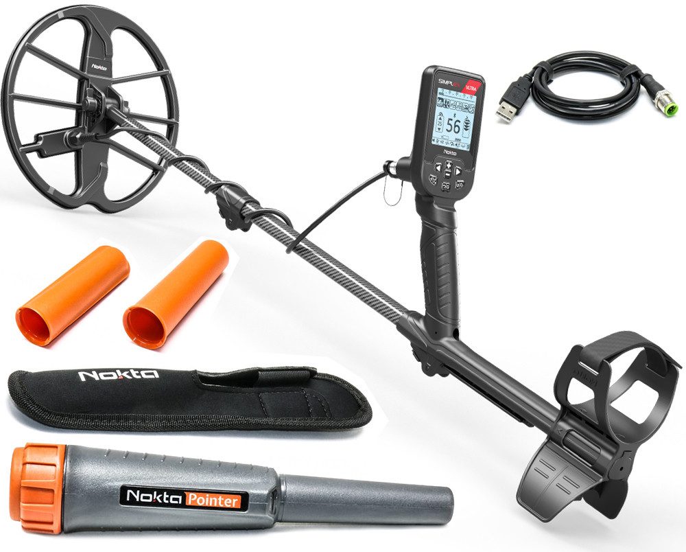 Metalldetektor Nokta Simplex Ultra mit Nokta-Pointer pinpointer, Metallsuchgerät Set