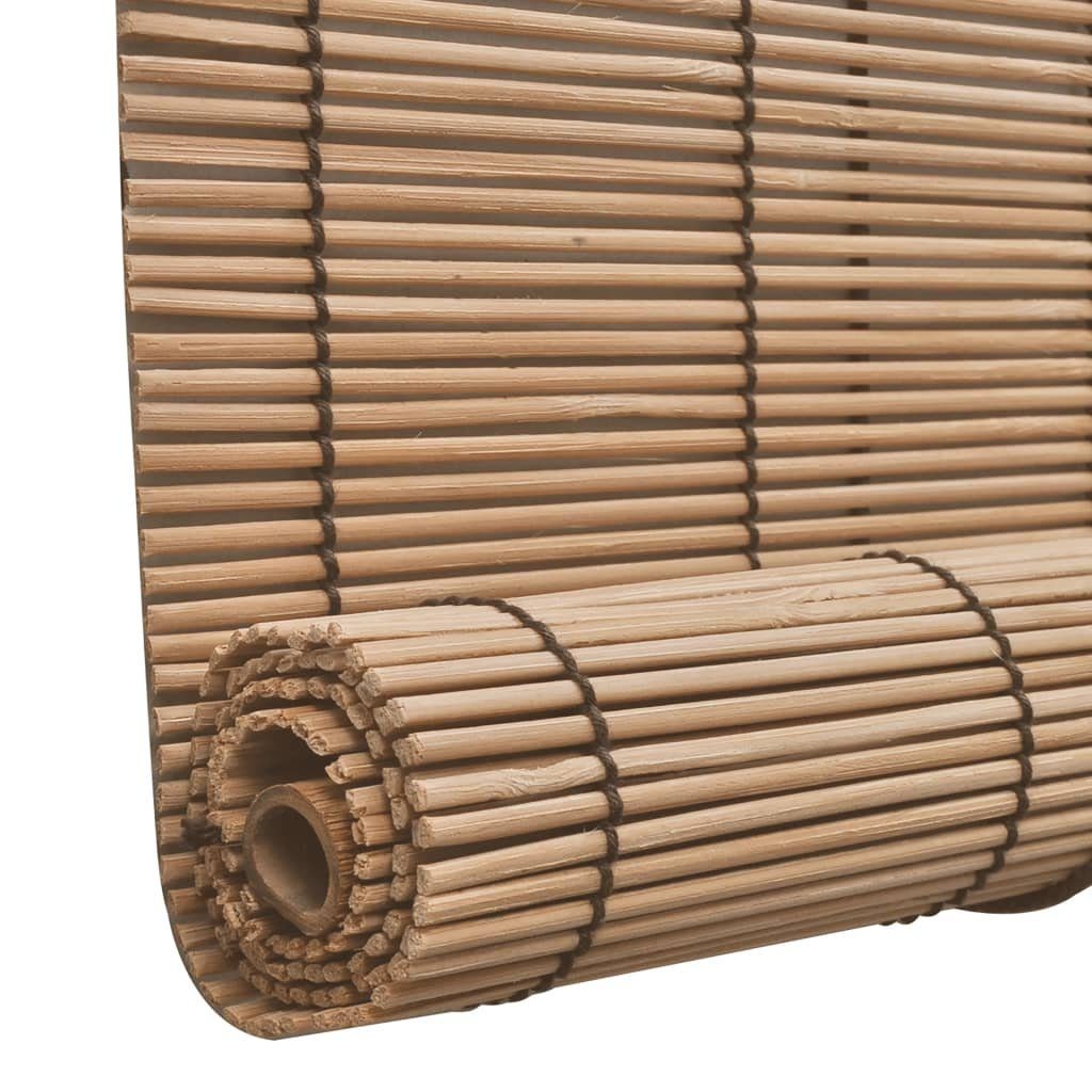 Seitenzugrollo Bambus,Lichtschutz, DOTMALL Sonnenschutz, Braun Größen, Bambusrollo,viele